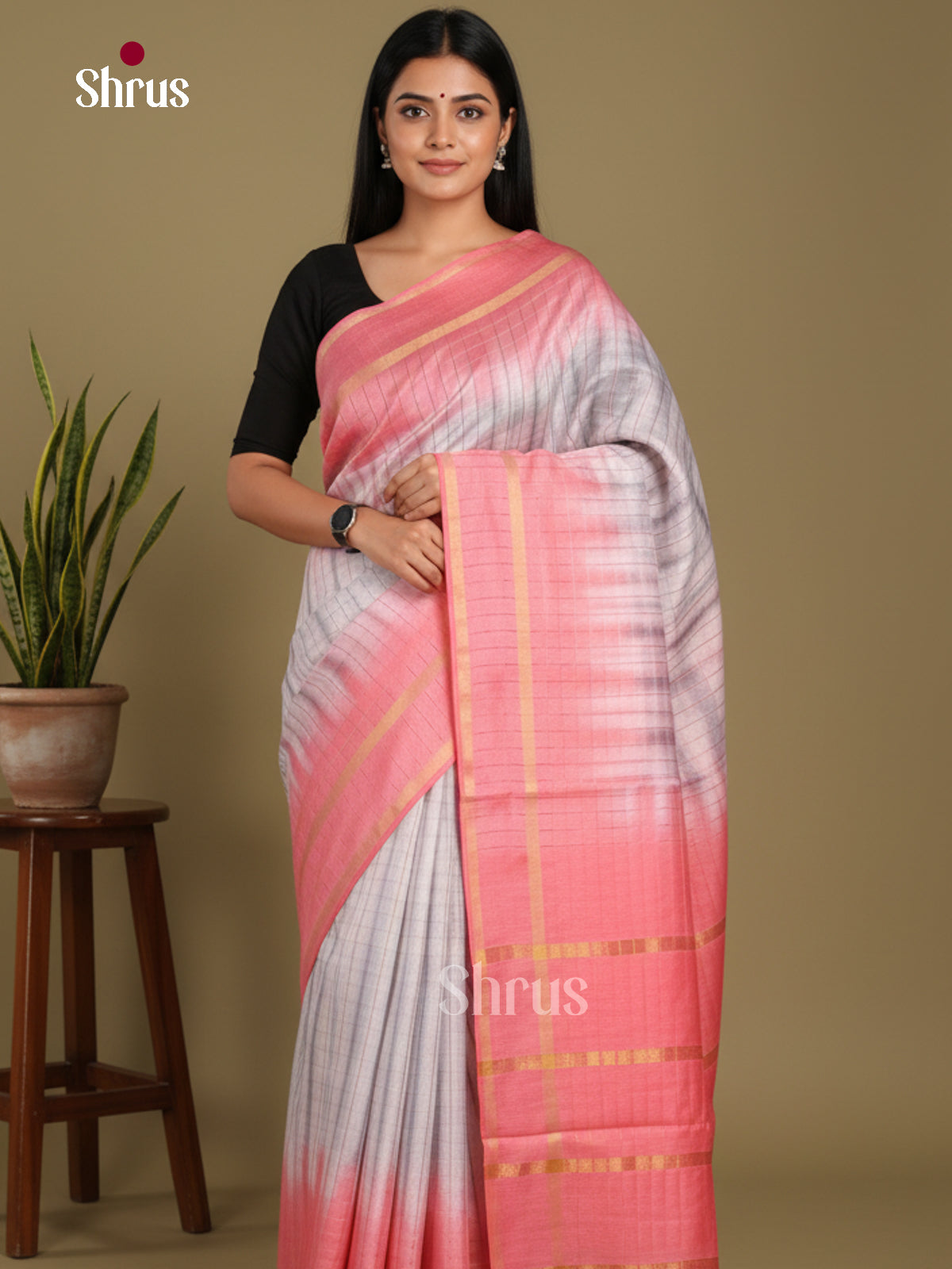 DKS22410 - Shibori Saree - Shop on Shrus.com