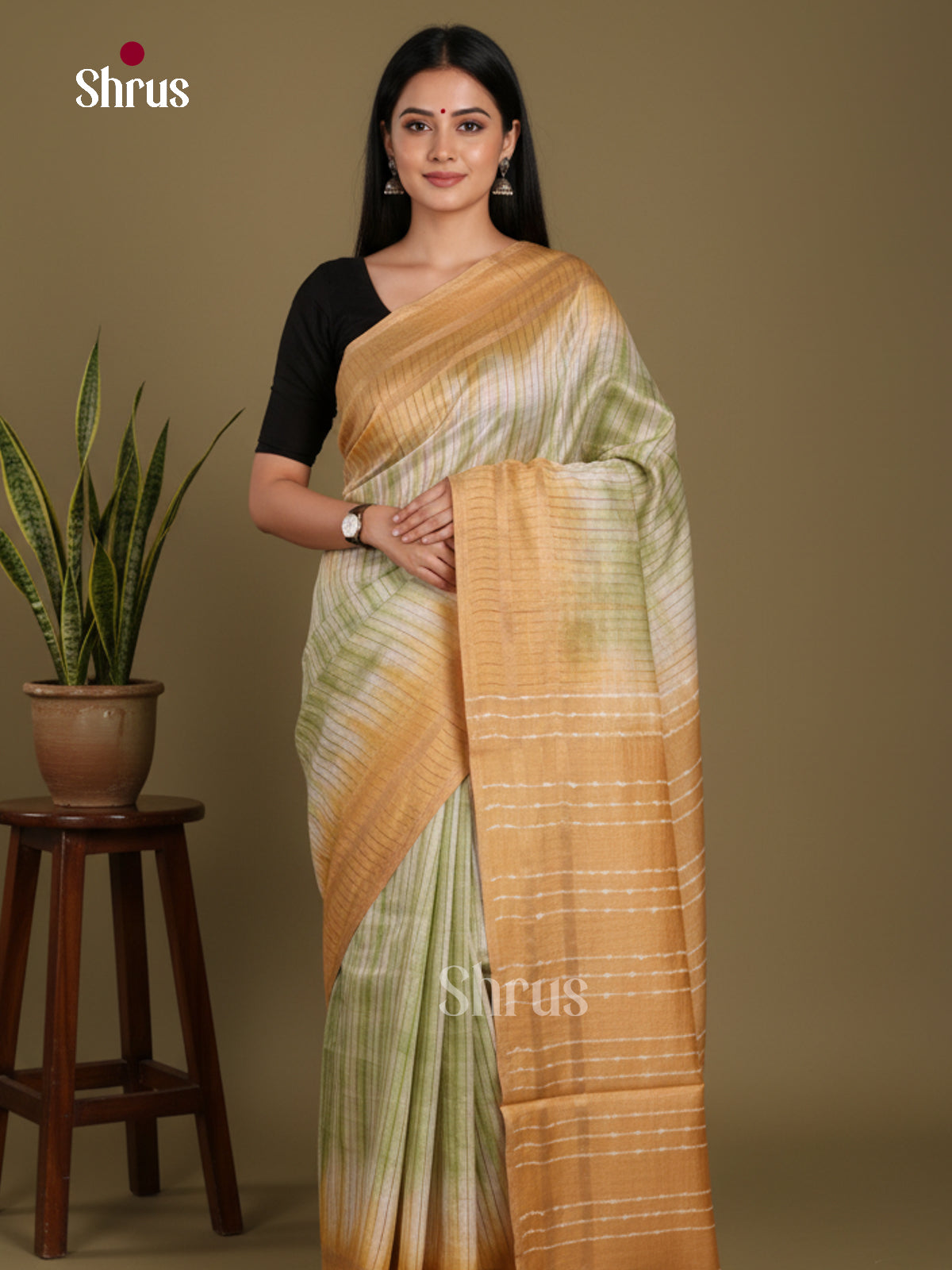 DKS22413 - Shibori Saree - Shop on Shrus.com