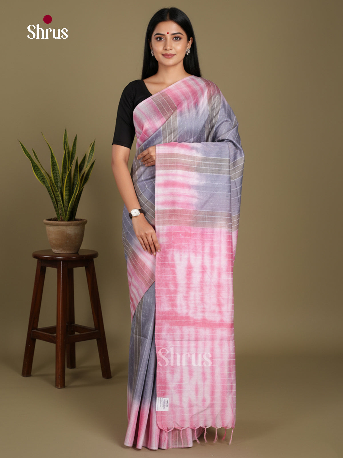 DKS22420 - Shibori Saree