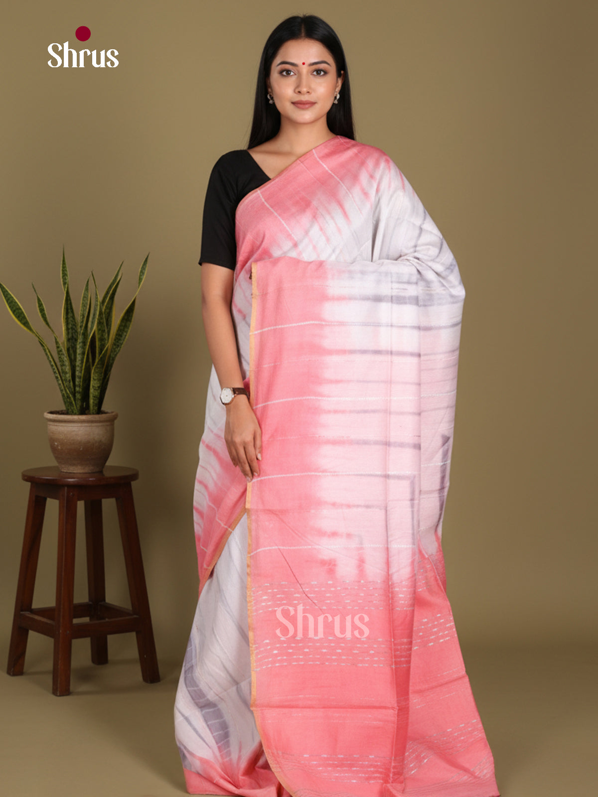 DKS22422 - Shibori Saree - Shop on Shrus.com