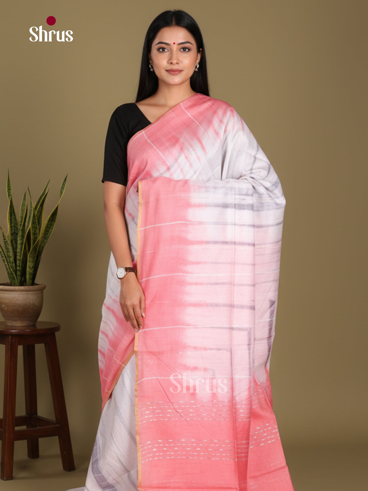 DKS22422 - Shibori Saree - Shop on Shrus.com