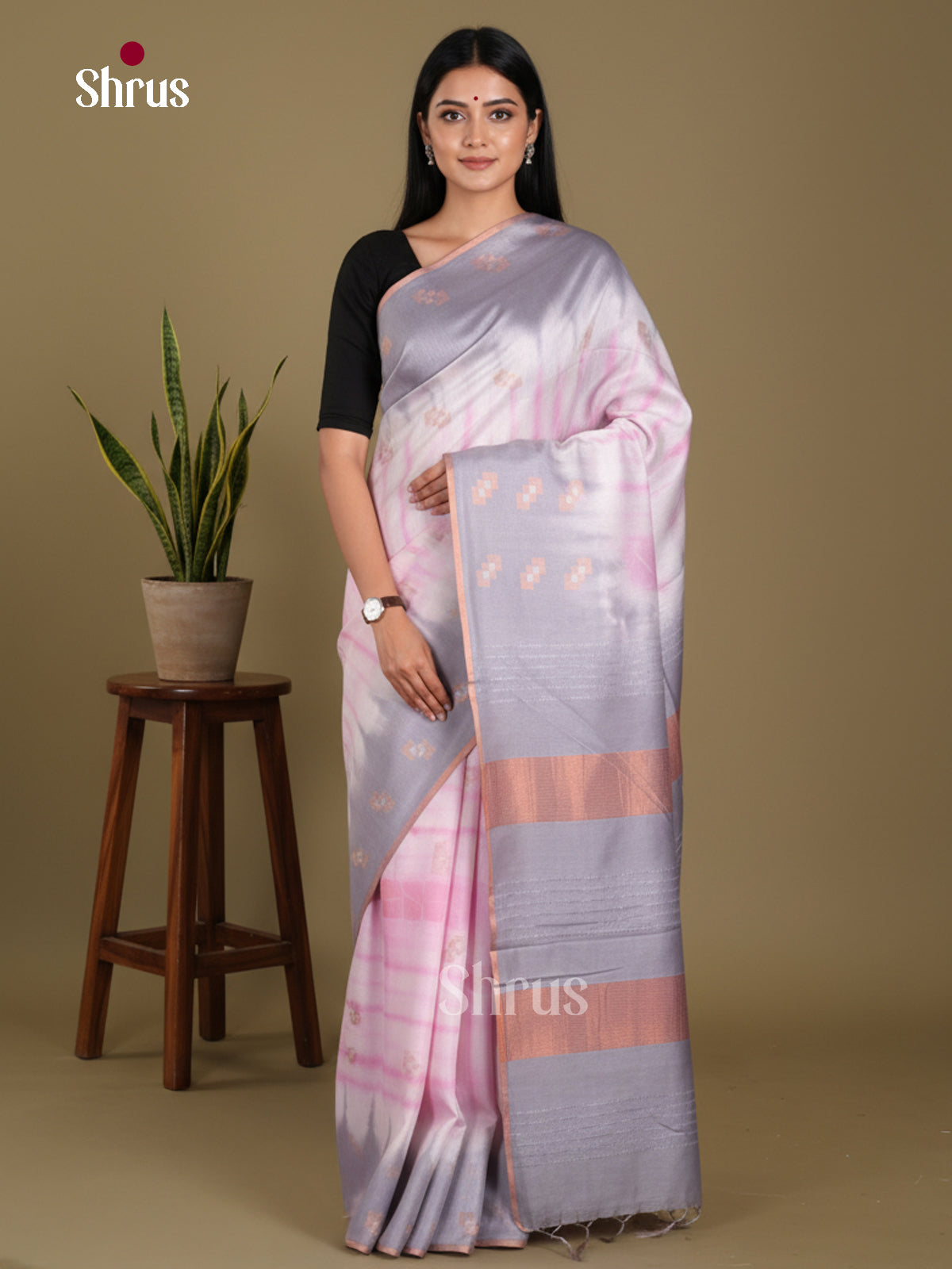 DKS22646 - Shibori Saree - Shop on Shrus.com