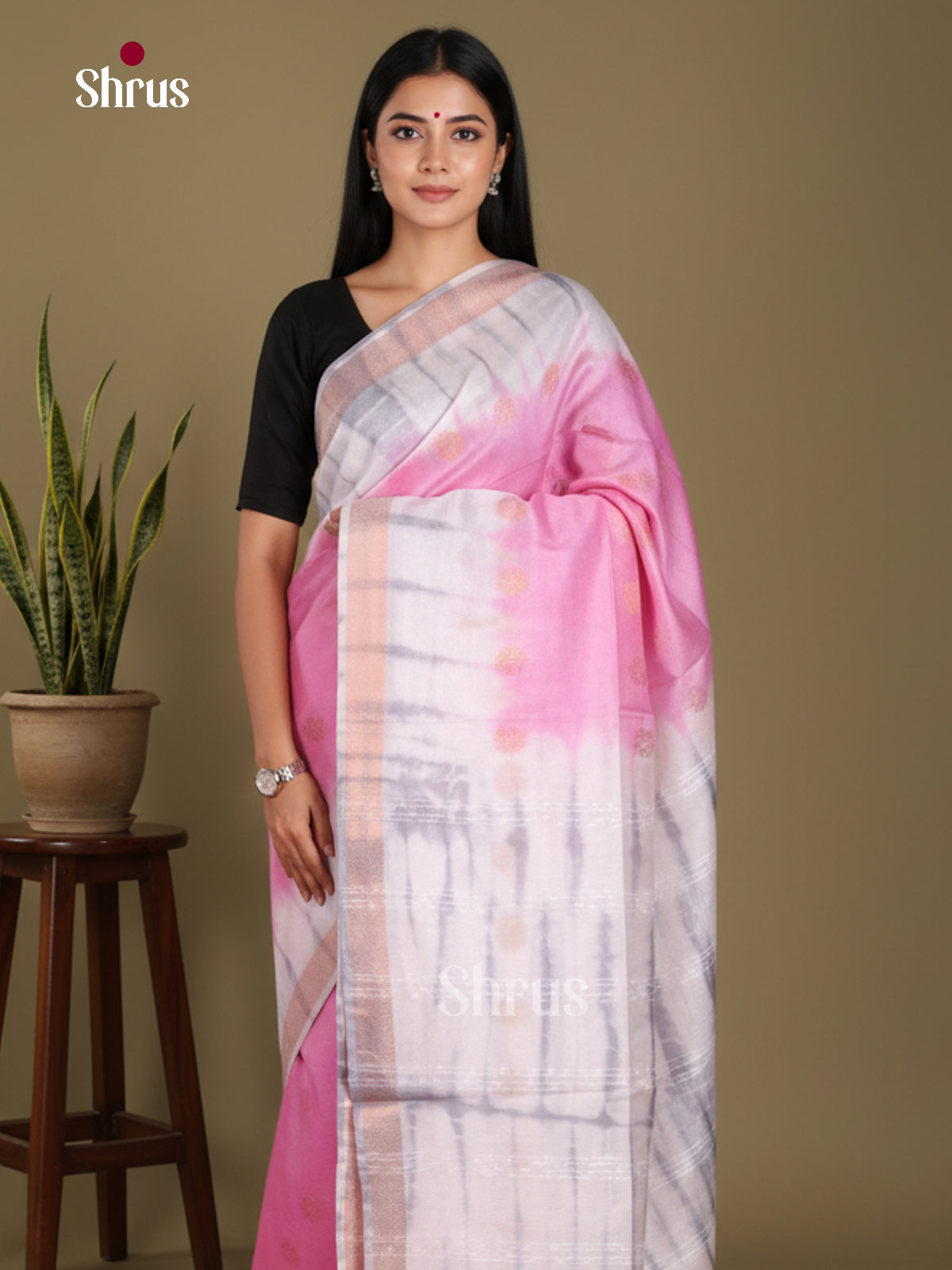 DKS22650 - Shibori Saree - Shop on Shrus.com