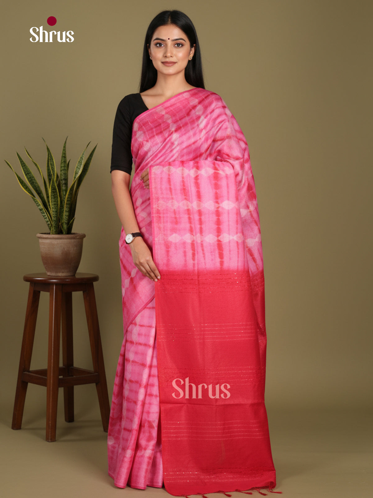 DKS22652 - Shibori Saree - Shop on Shrus.com
