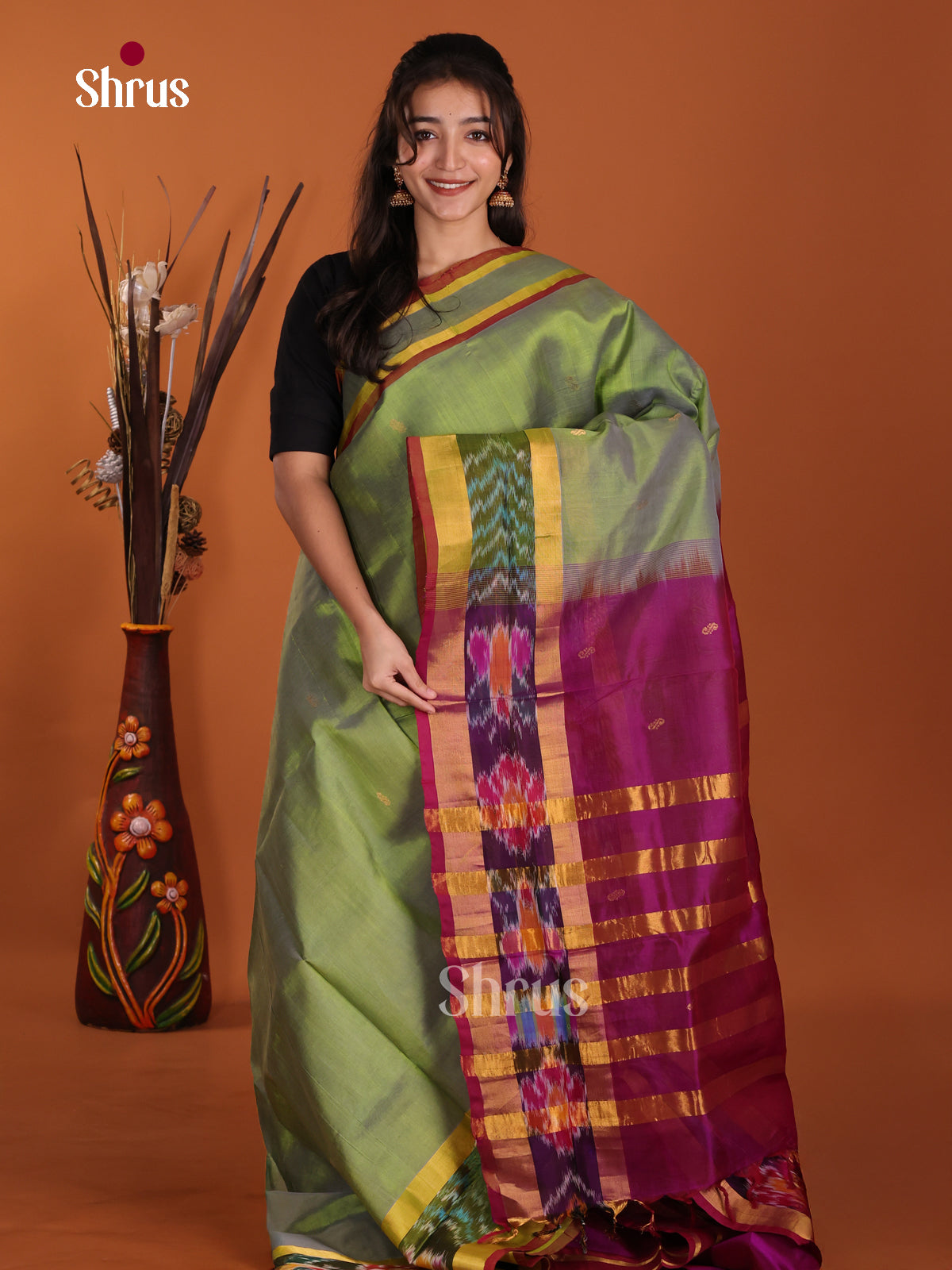 DKS24049 - Silk Cotton Saree