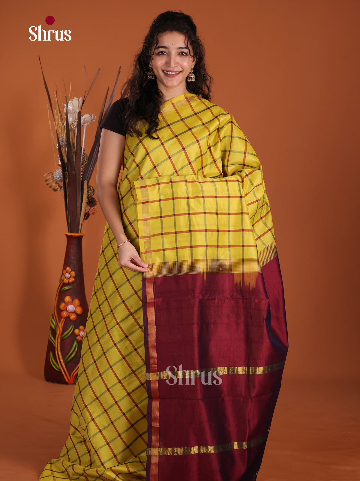 DKS24099 - Silkcotton-halfpure Saree
