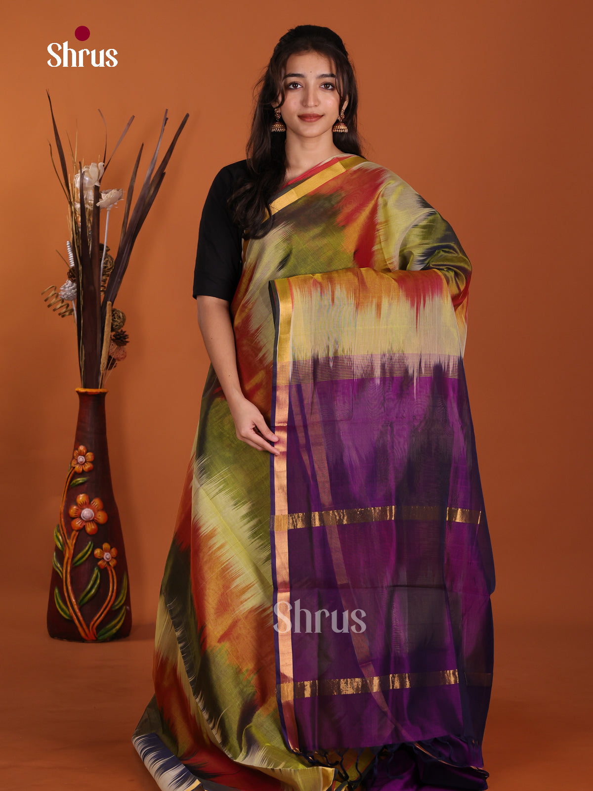 DKS24115 - Silk Cotton Saree