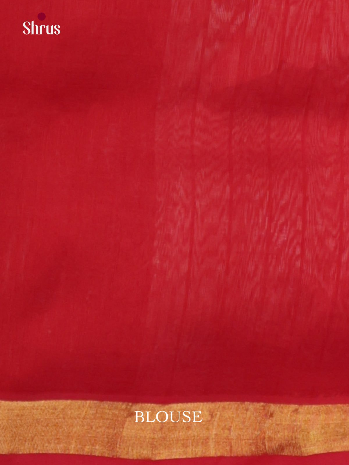 Red & Cream Silk Cotton Saree with checks pattern