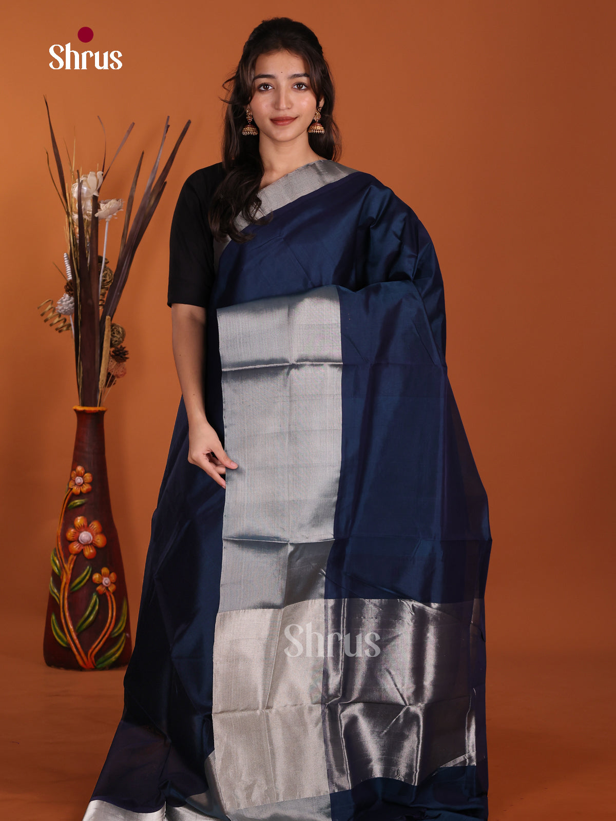 DKS24209 - Silk Cotton Saree - Shop on Shrus.com