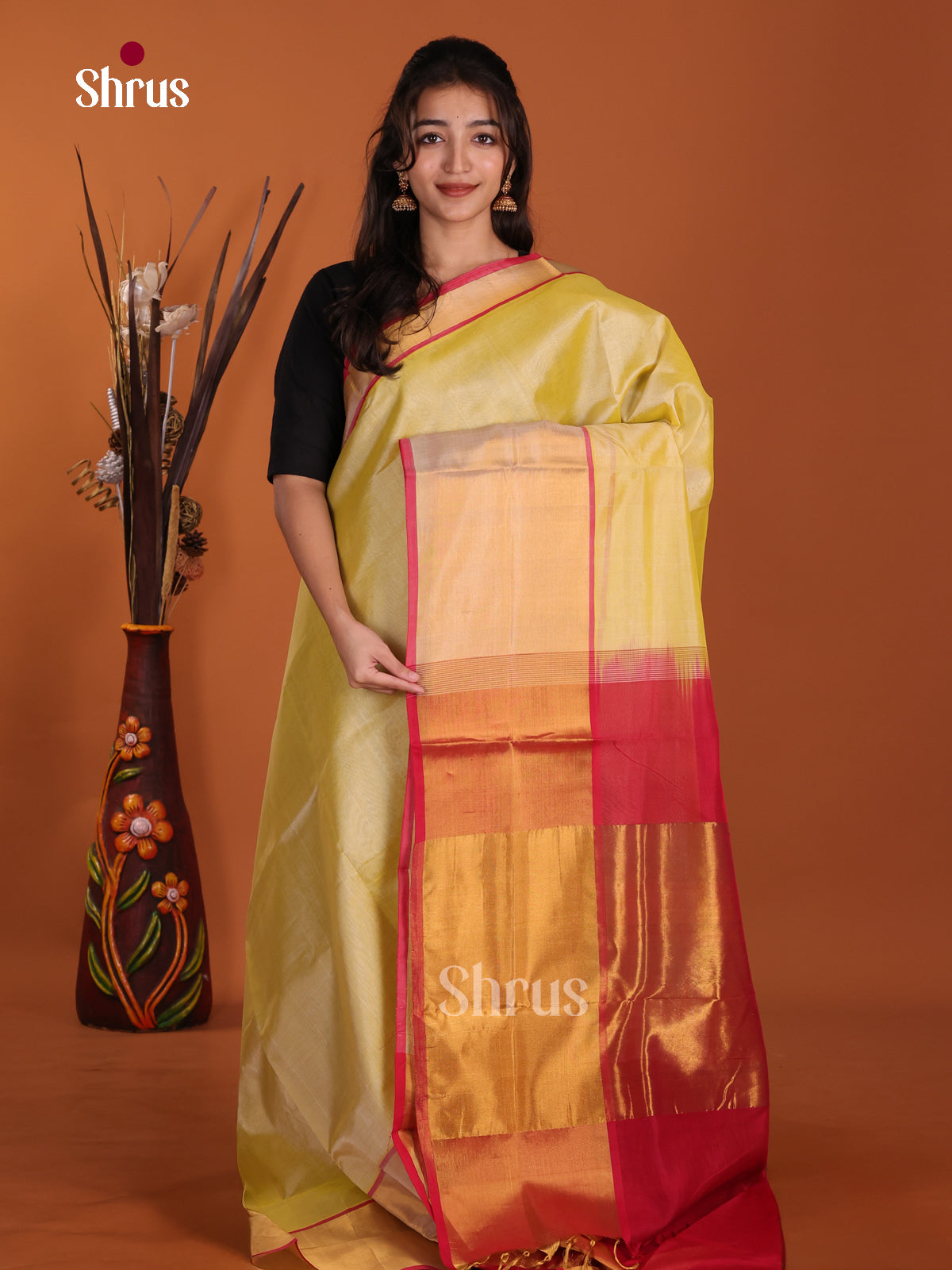 DKS24250 - Silk Cotton Saree - Shop on Shrus.com