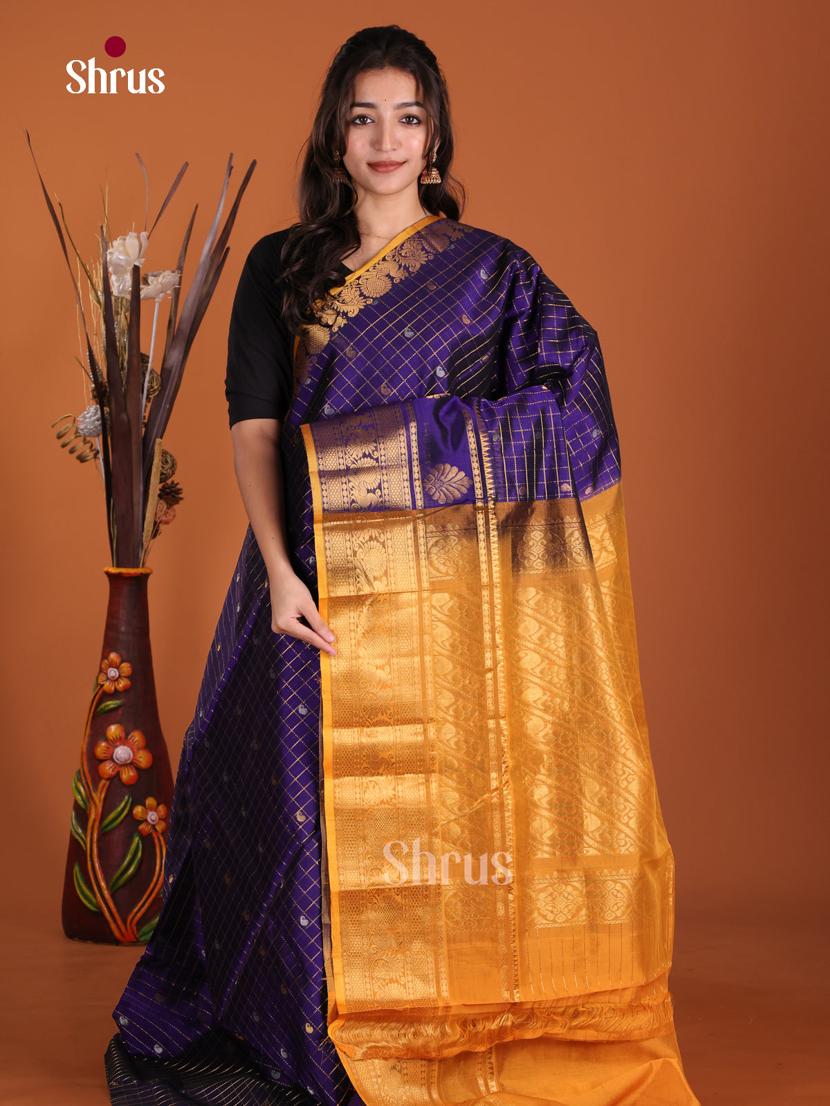 DKS24322 - Silk Cotton Saree