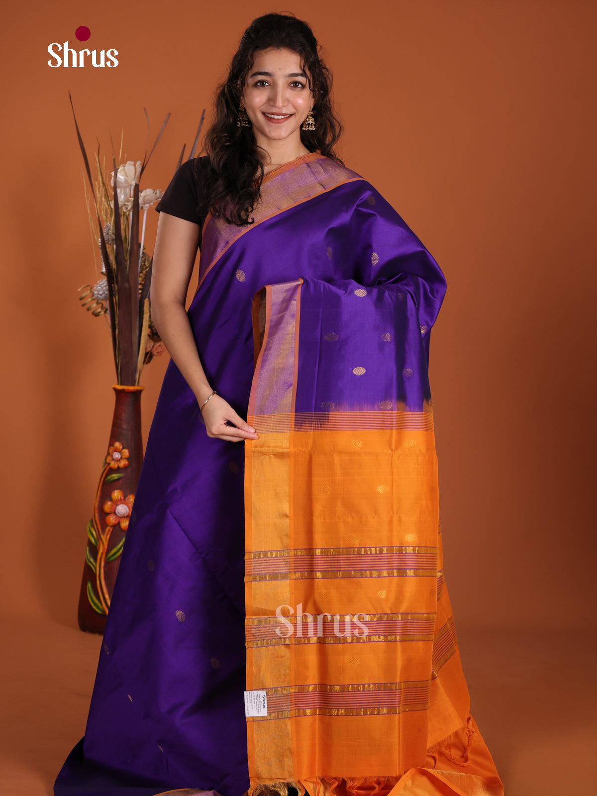 DKS24341 - Silkcotton-halfpure Saree - Shop on Shrus.com