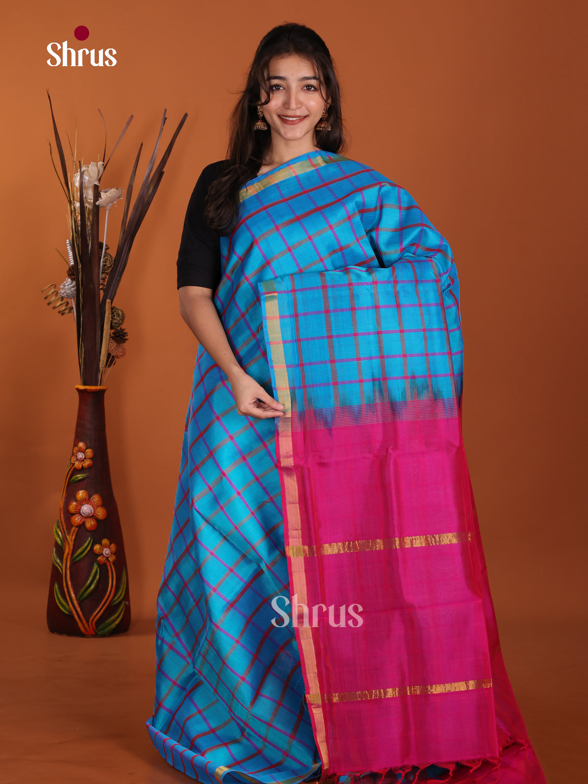 DKS24447 - Silk Cotton Saree