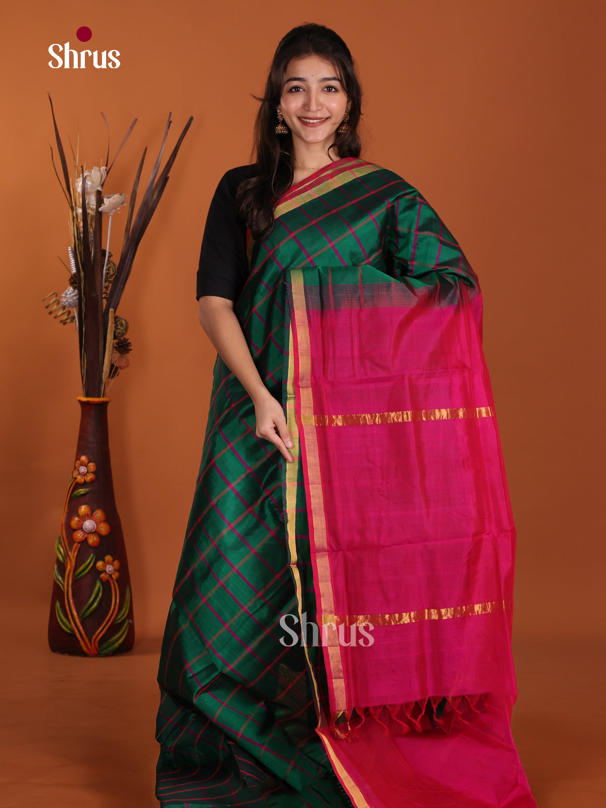 DKS24449 - Silk Cotton Saree