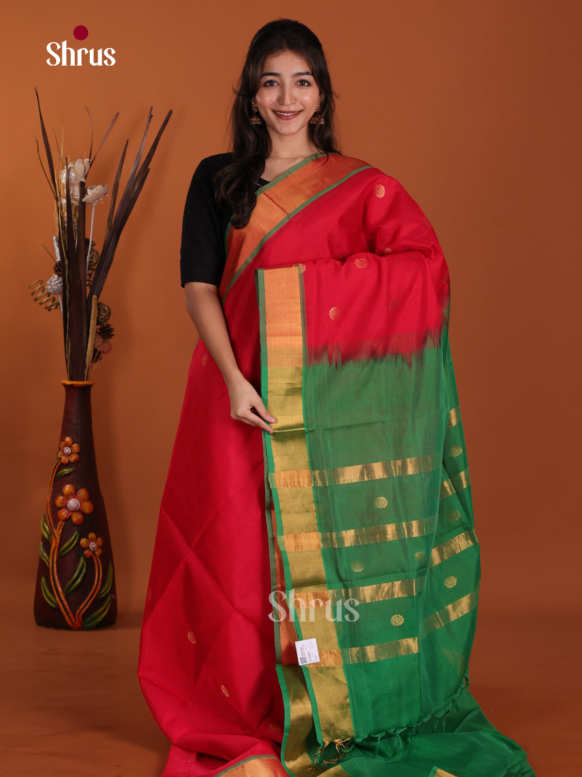 DKS24474 - Silk Cotton Saree