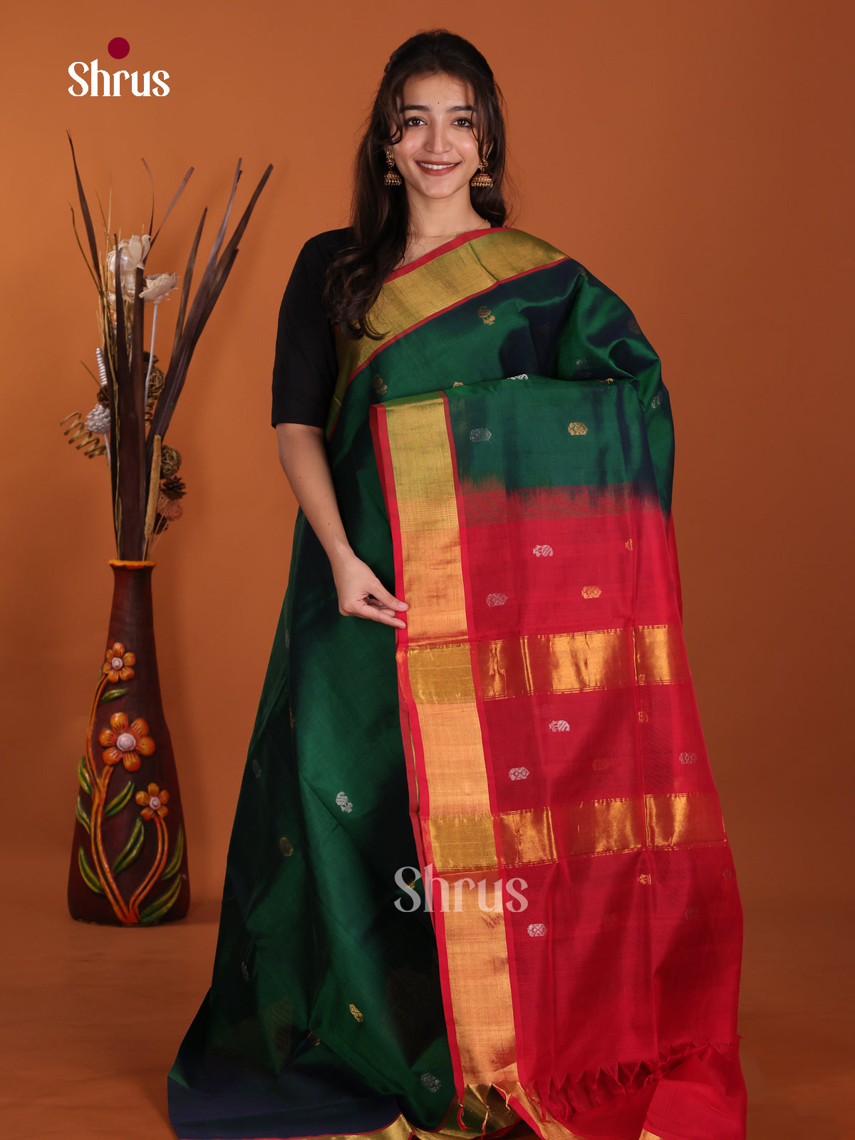DKS24486 - Silk Cotton Saree