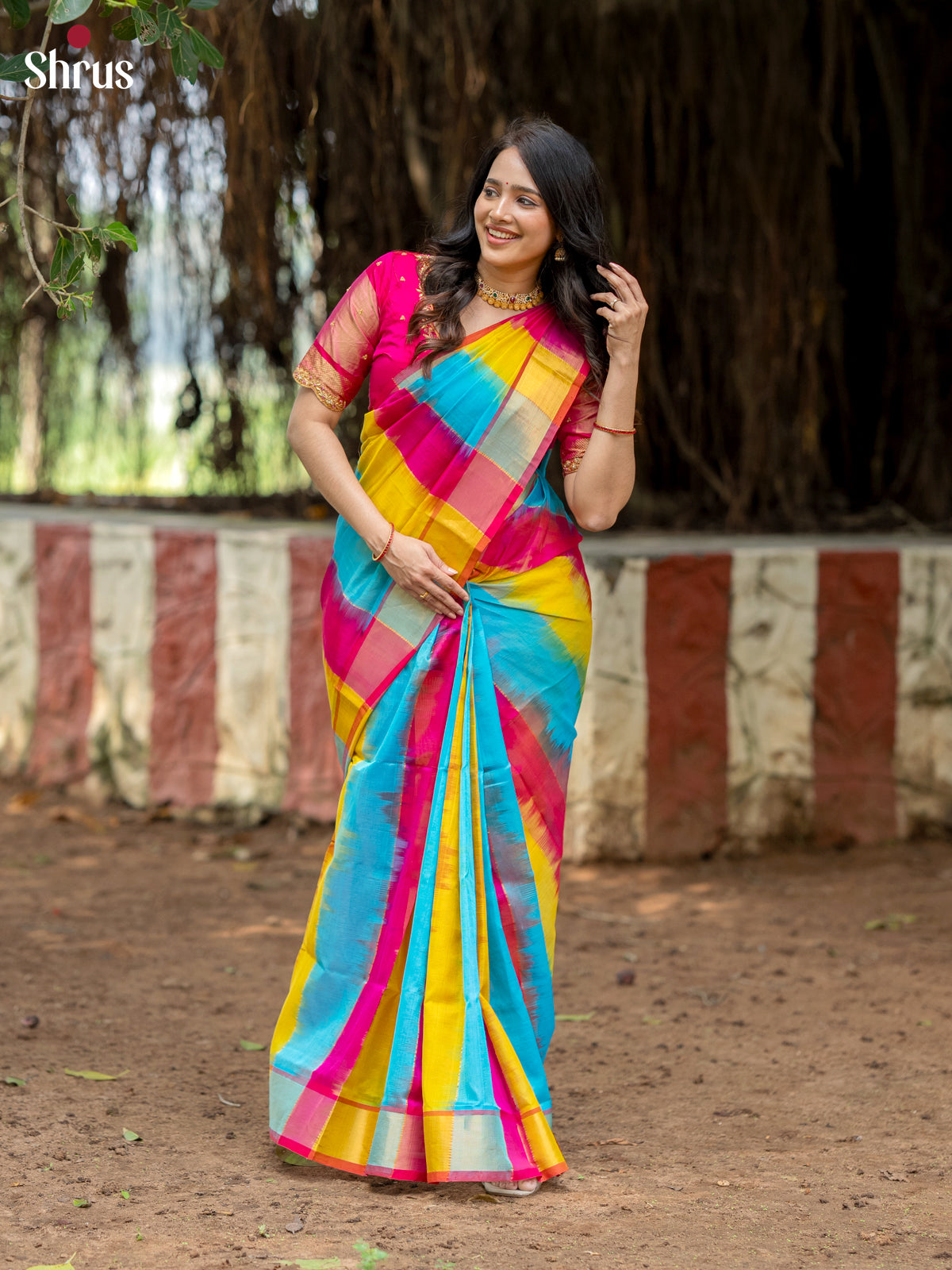 DKS24519 - Silk Cotton Saree
