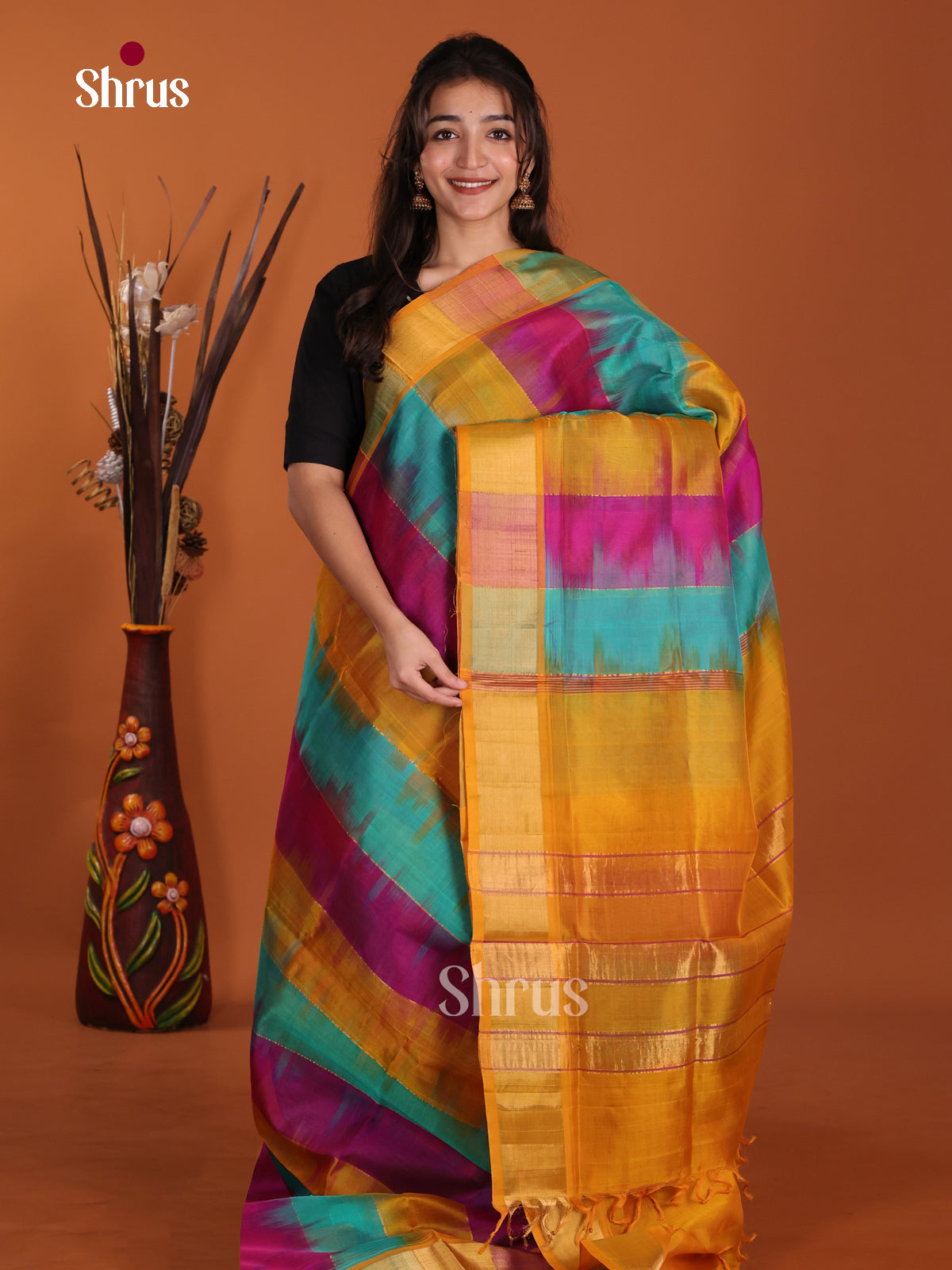 DKS24522 - Silk Cotton Saree