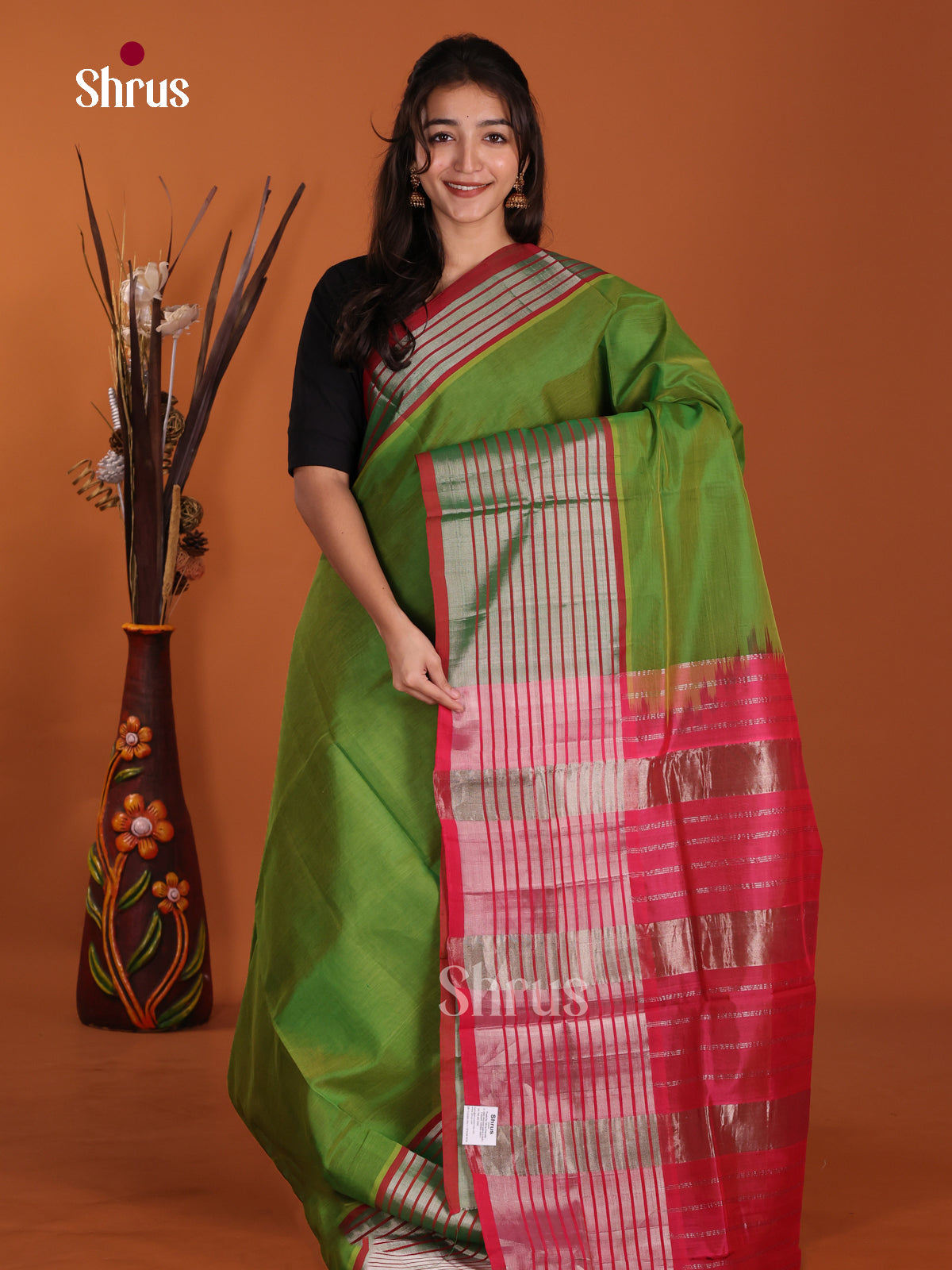 DKS24537 - Silk Cotton Saree