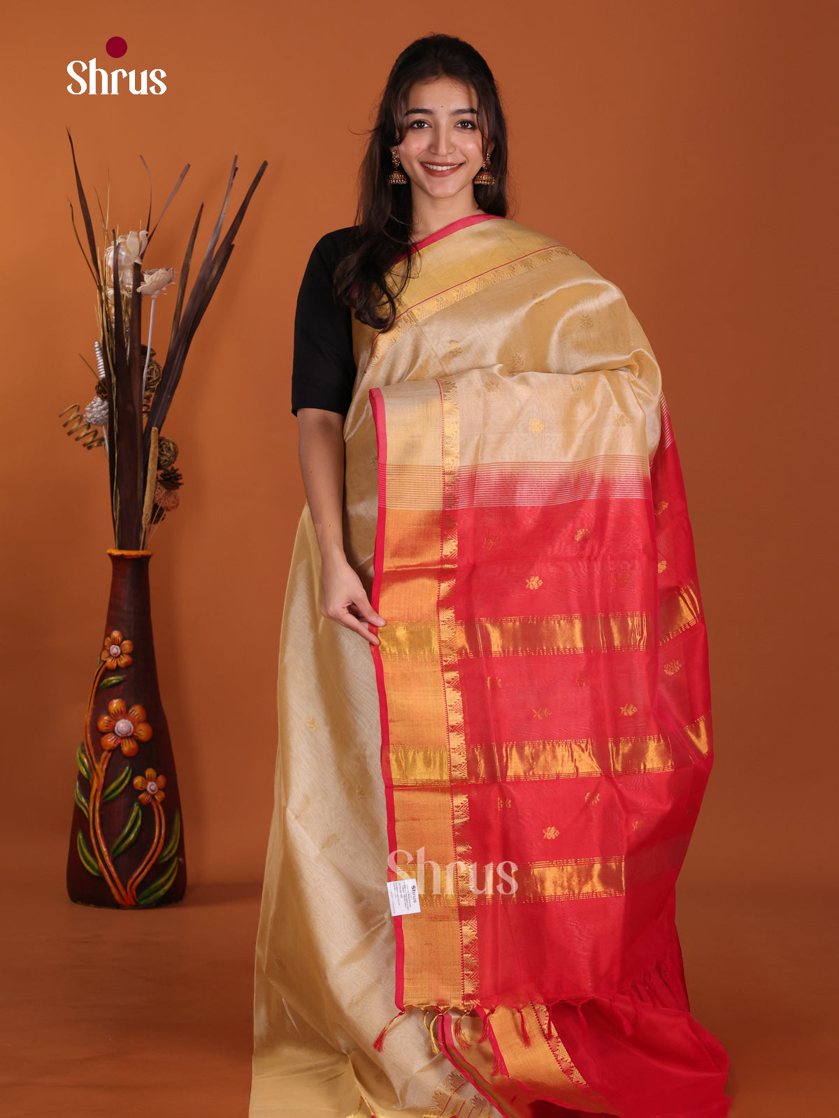 DKS24544 - Silk Cotton Saree