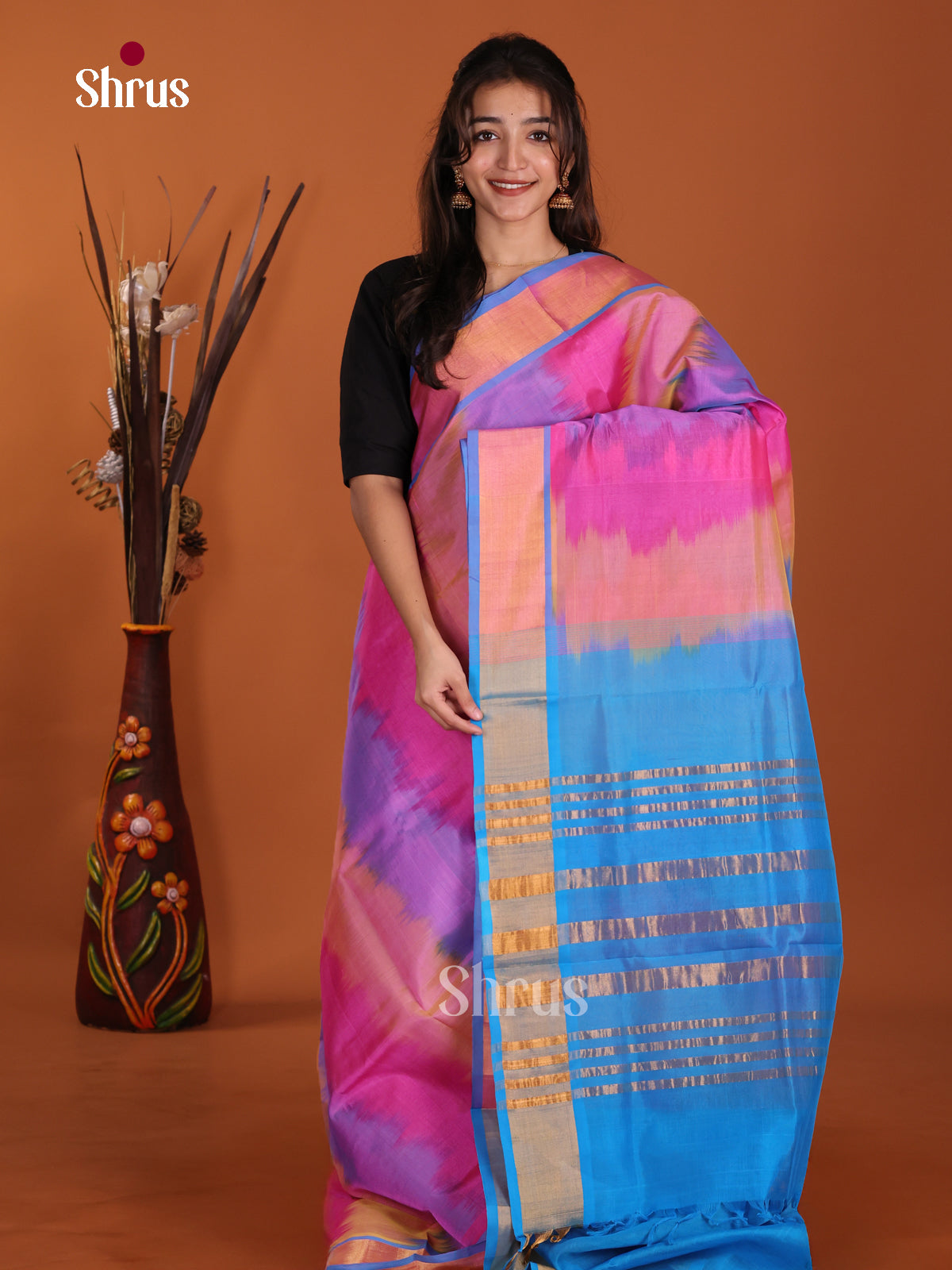 DKS24552 - Silk Cotton Saree