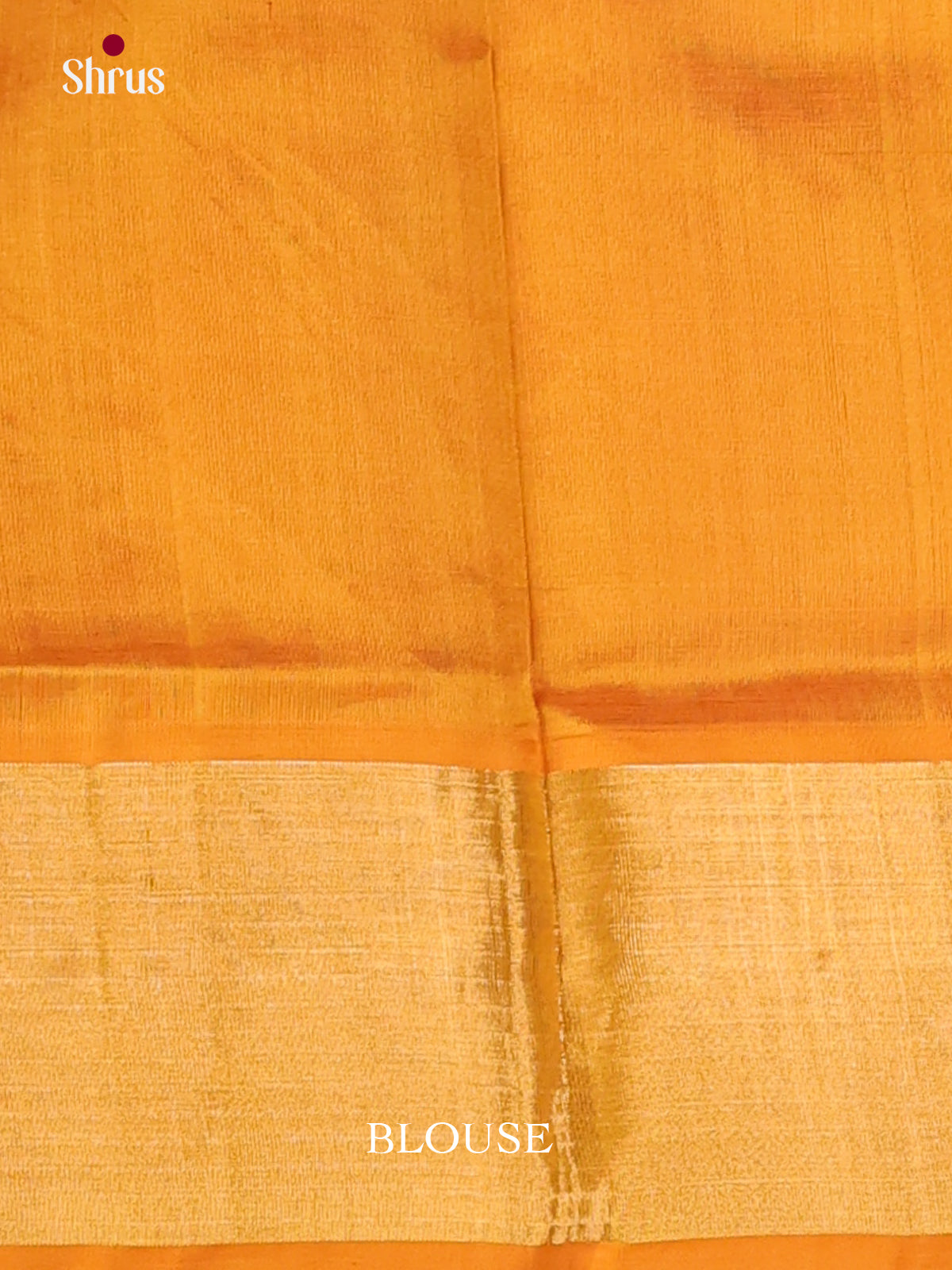 Classy Red & Mustard Silk Cotton Saree with zari stripes & Floral Vines - Shop on Shrus.com