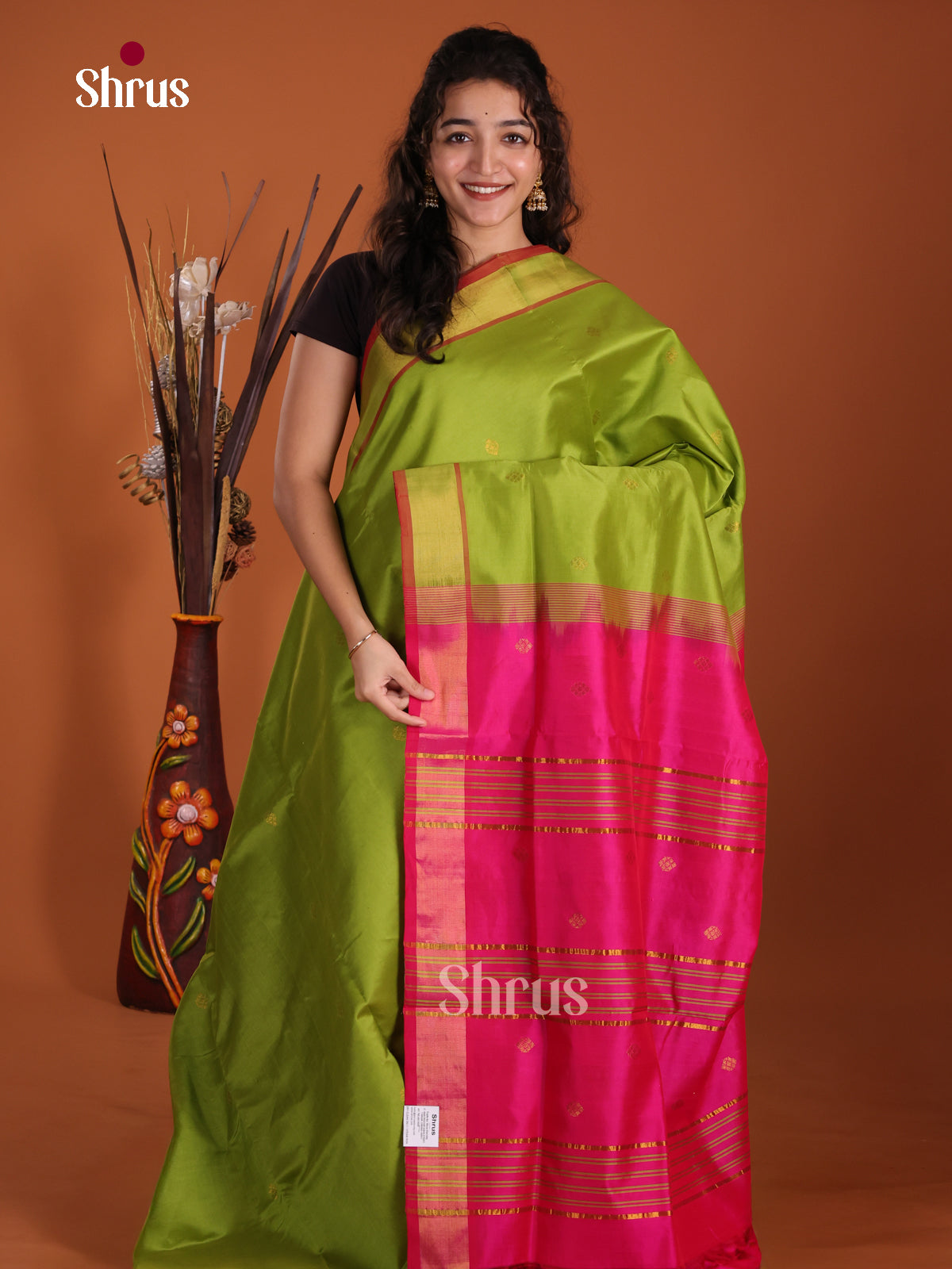 DKS24606 - Silkcotton-halfpure Saree - Shop on Shrus.com