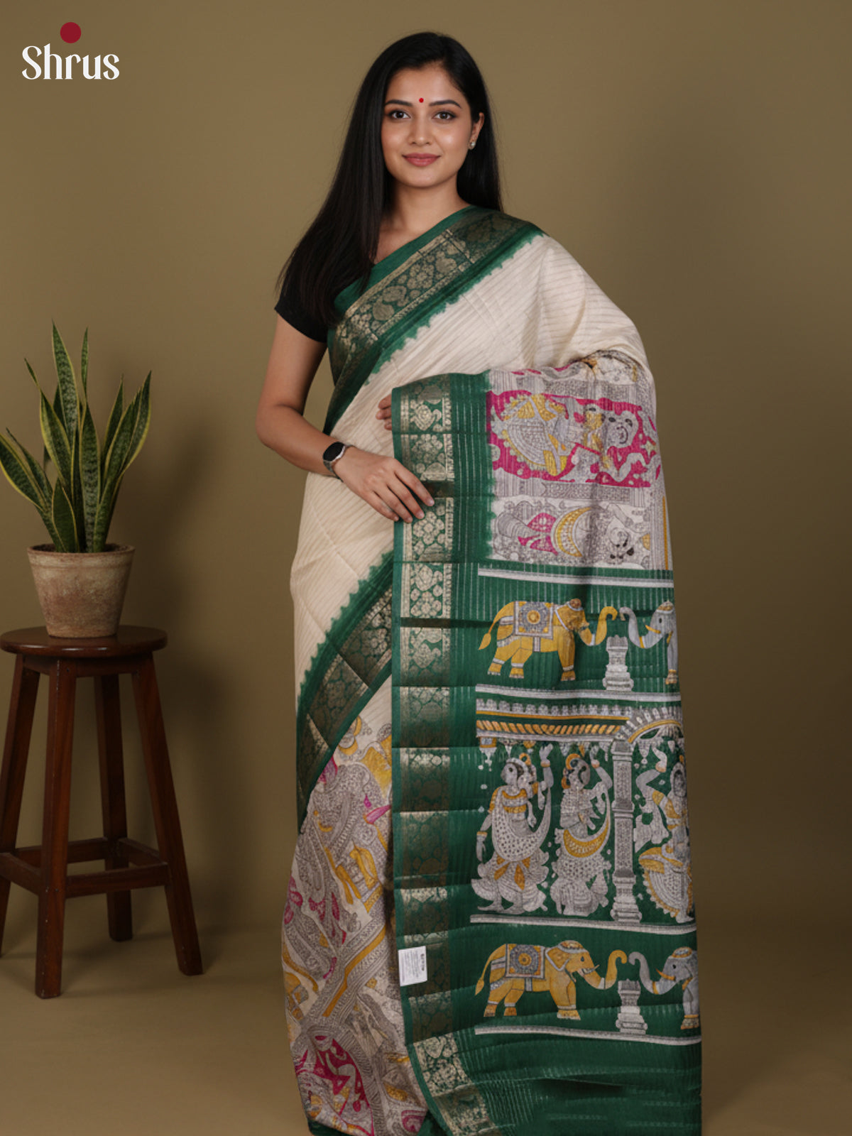 DKS24624 - Semi Tussar Saree
