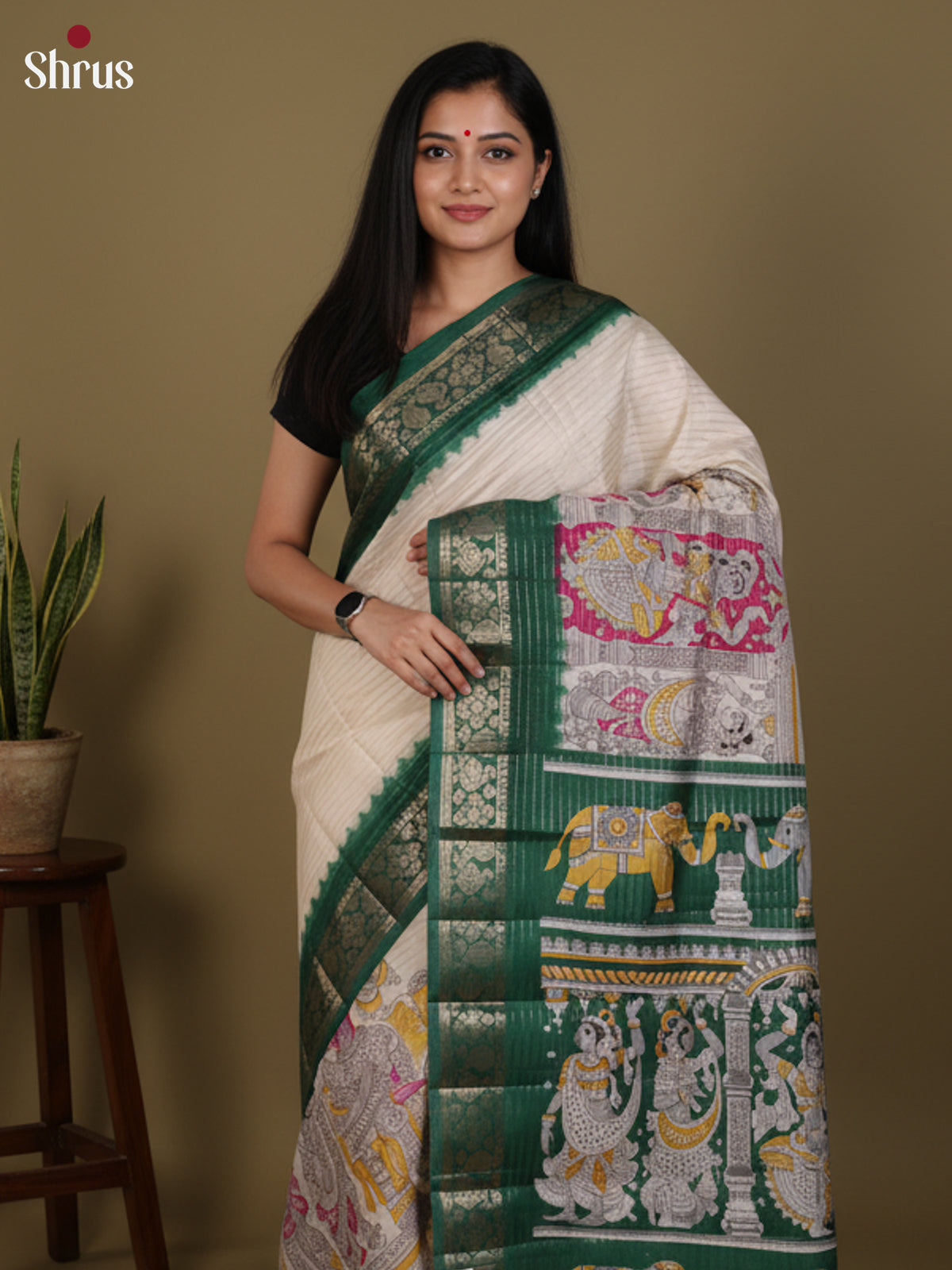 DKS24624 - Semi Tussar Saree