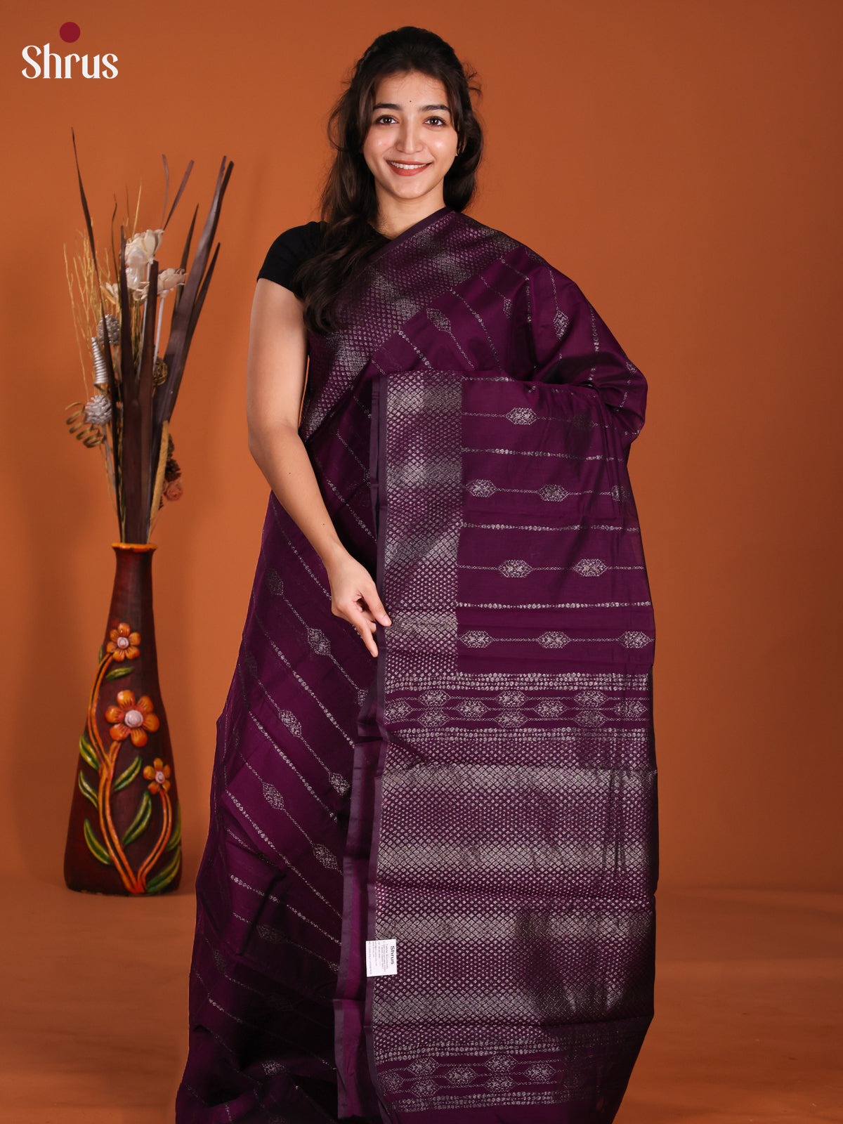 Violet - Semi Silkcotton Saree -DKS25215