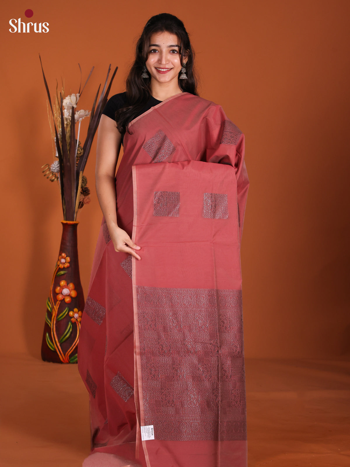 Onion Peel- Semi Silkcotton Saree - DKS26180