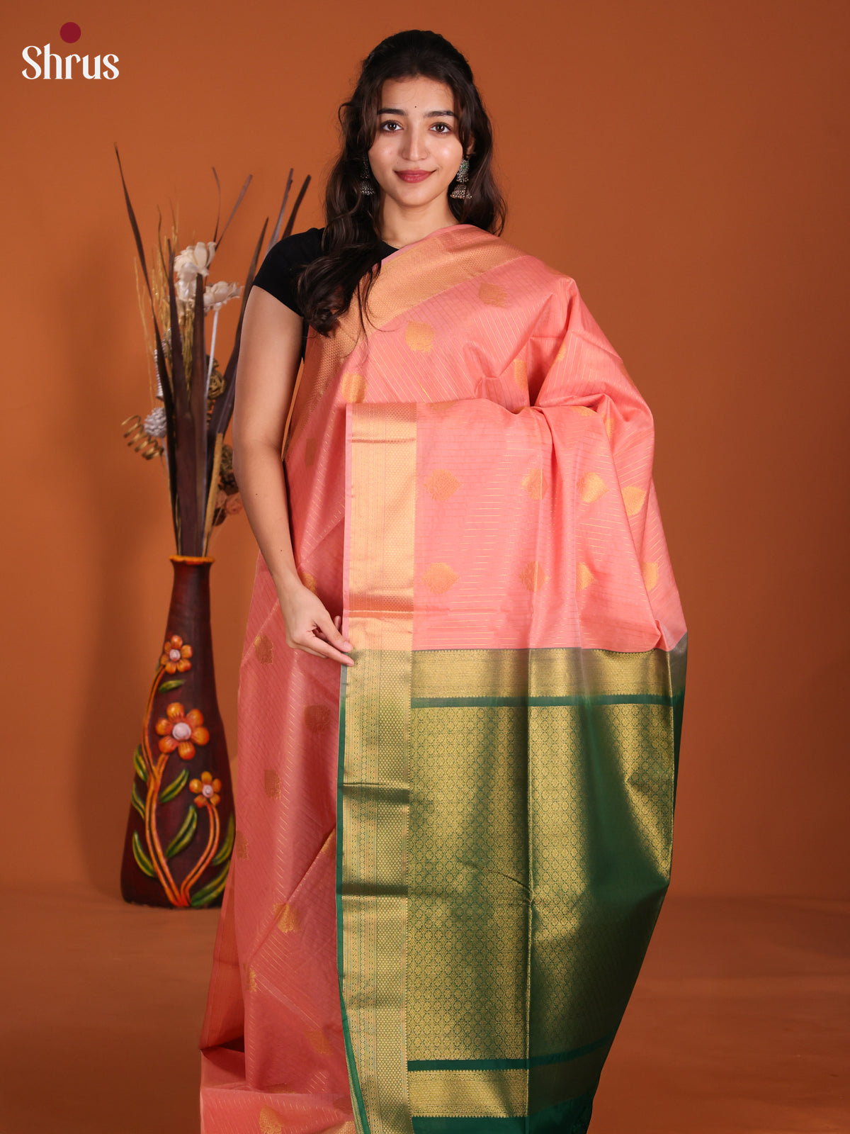 DKS26309 - Semi Silkcotton Saree - Shop on Shrus.com