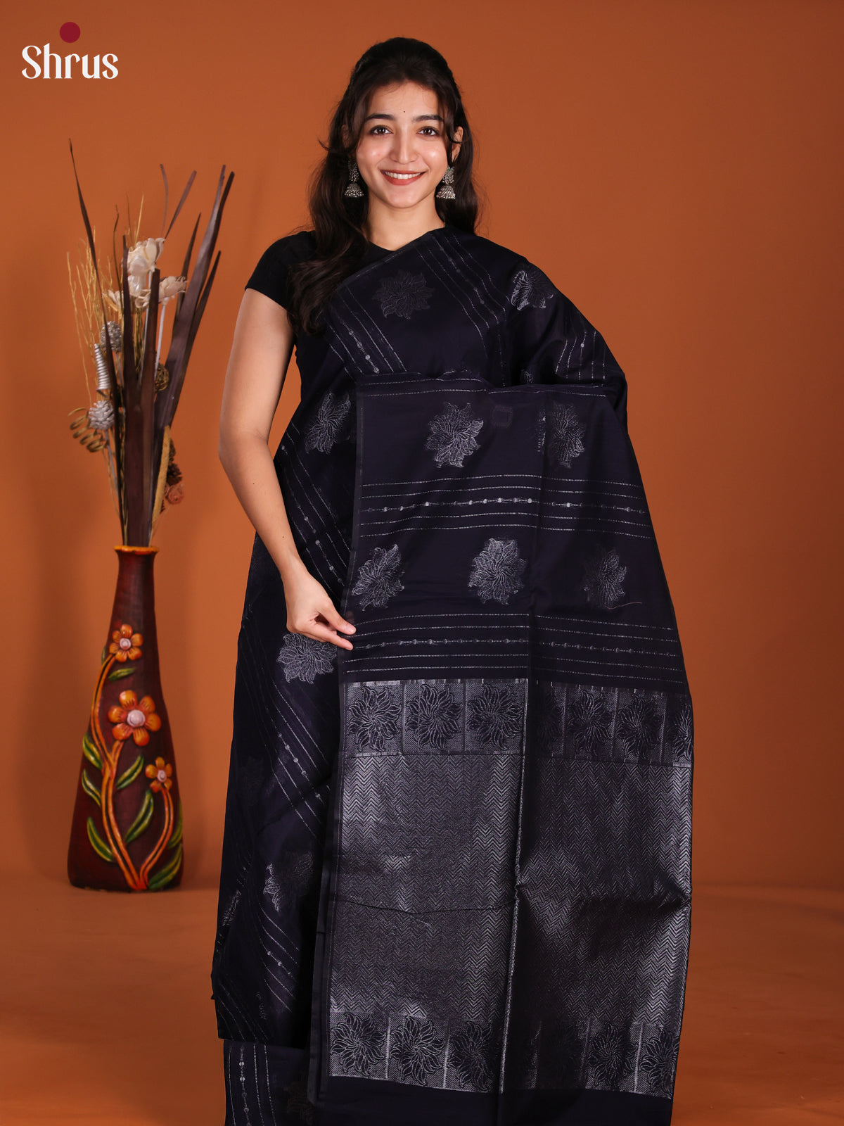 DKS26386 - Semi Silkcotton Saree - Shop on Shrus.com