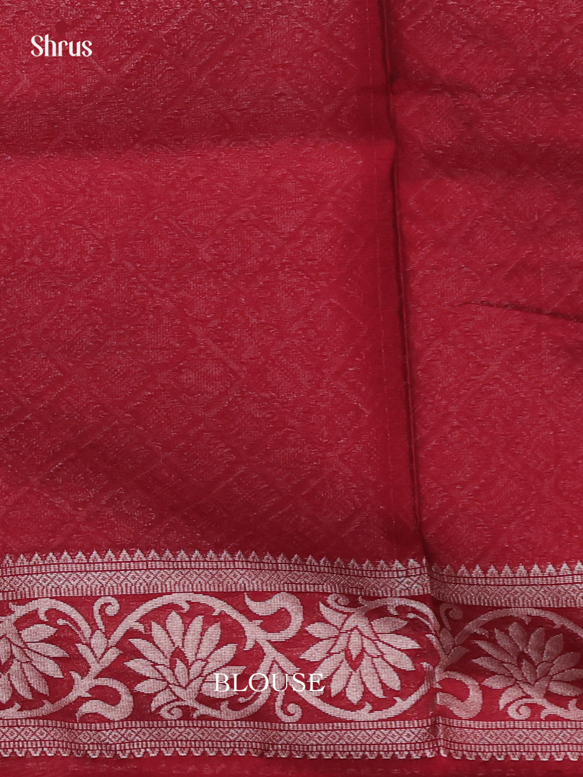 Grey & Maroon - Semi Silkcotton Saree- DKS26475