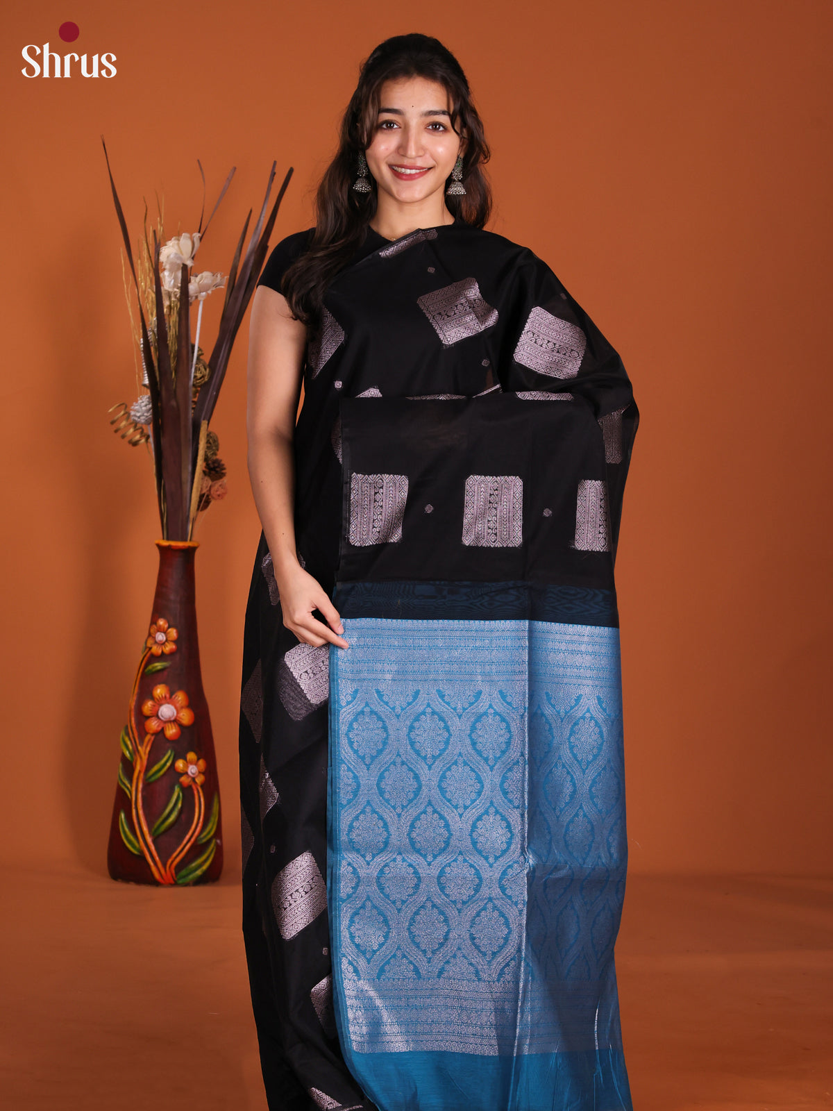 DKS26505 - Semi Silkcotton Saree - Shop on Shrus.com