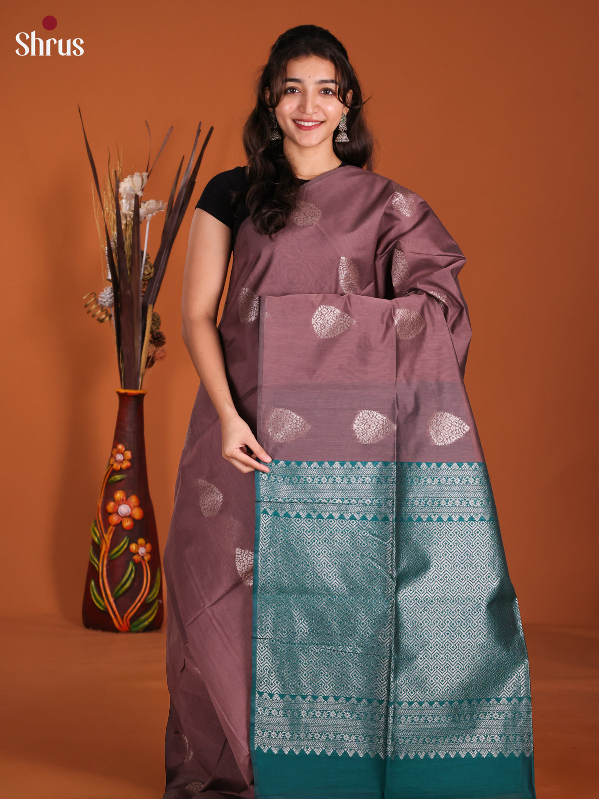 DKS26530 - Semi Silkcotton Saree - Shop on Shrus.com