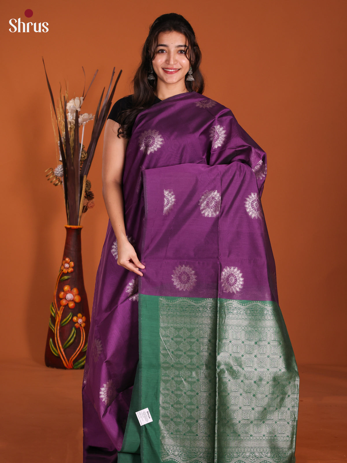 Vadamalli & Green - Semi Silkcotton Saree- DKS26556 - Shop on Shrus.com