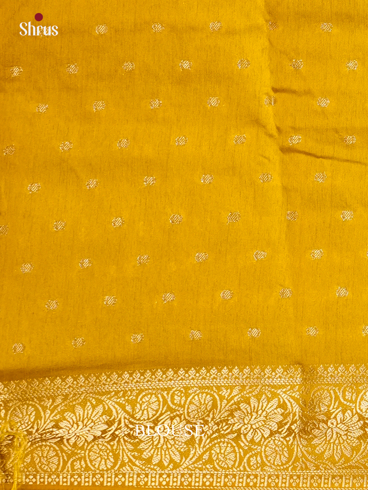 Mustardy Green - Semi Rawsilk Saree