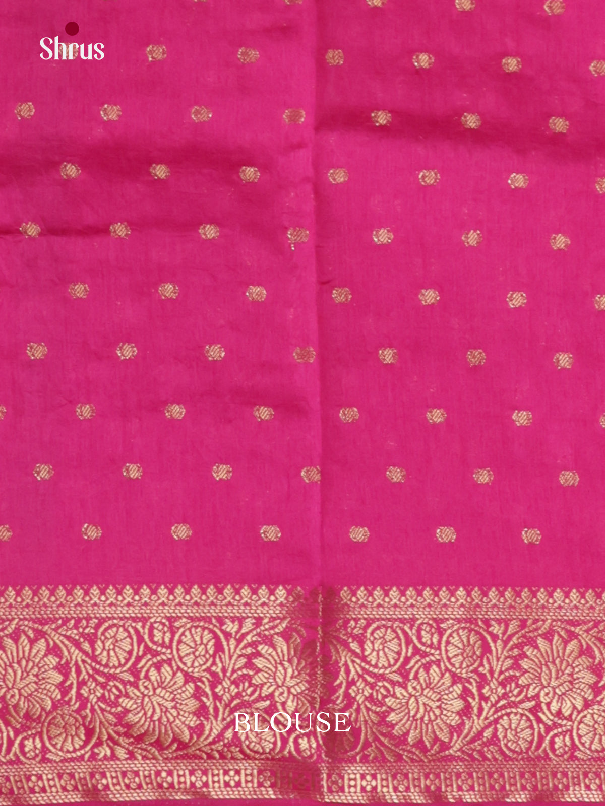 Pink - Semi Rawsilk Saree