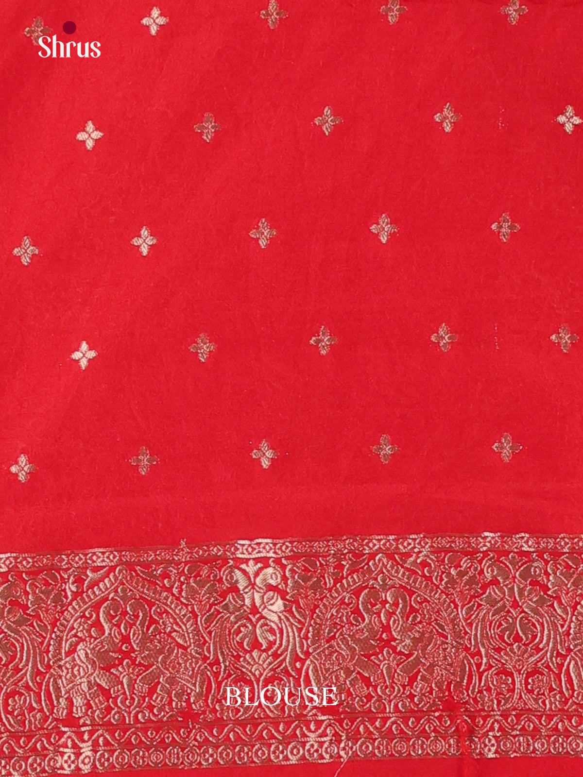 Red - Semi Georgette Saree