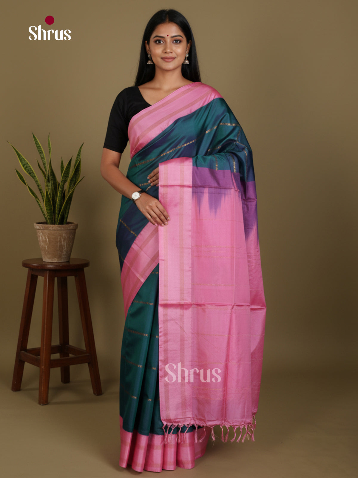 DKS27100 - Banana Pith Saree