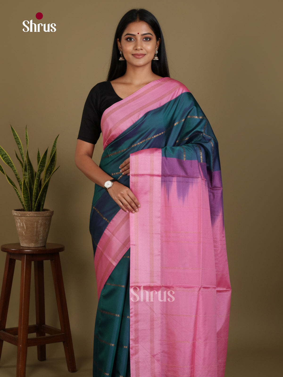 DKS27100 - Banana Pith Saree