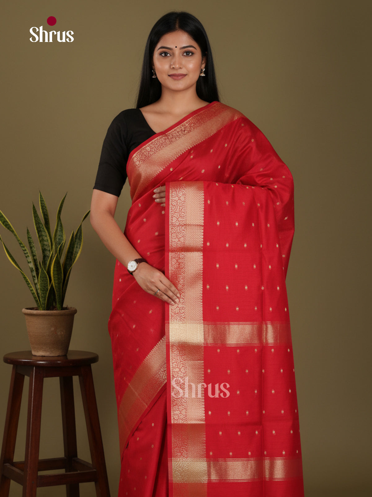 Red - Art Maheshwari Saree
