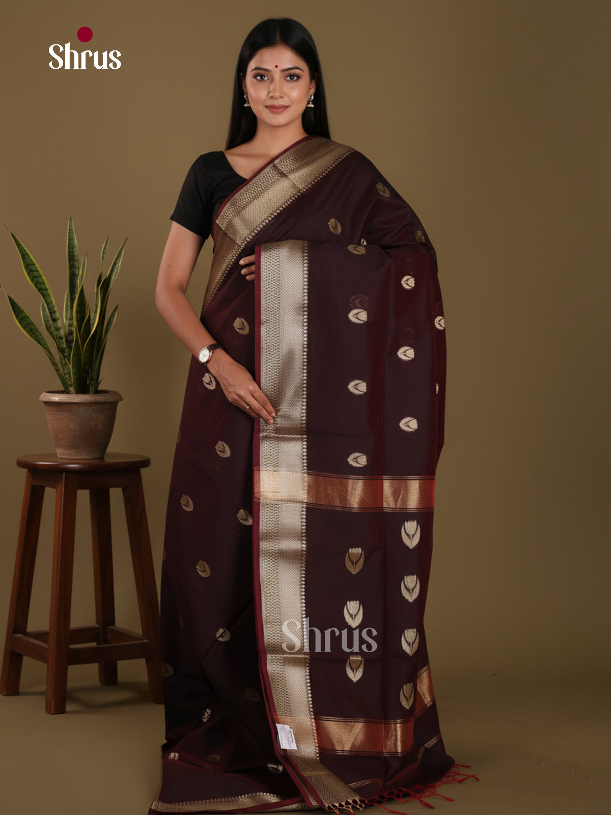 Dark Maroon - Art Maheshwari Saree