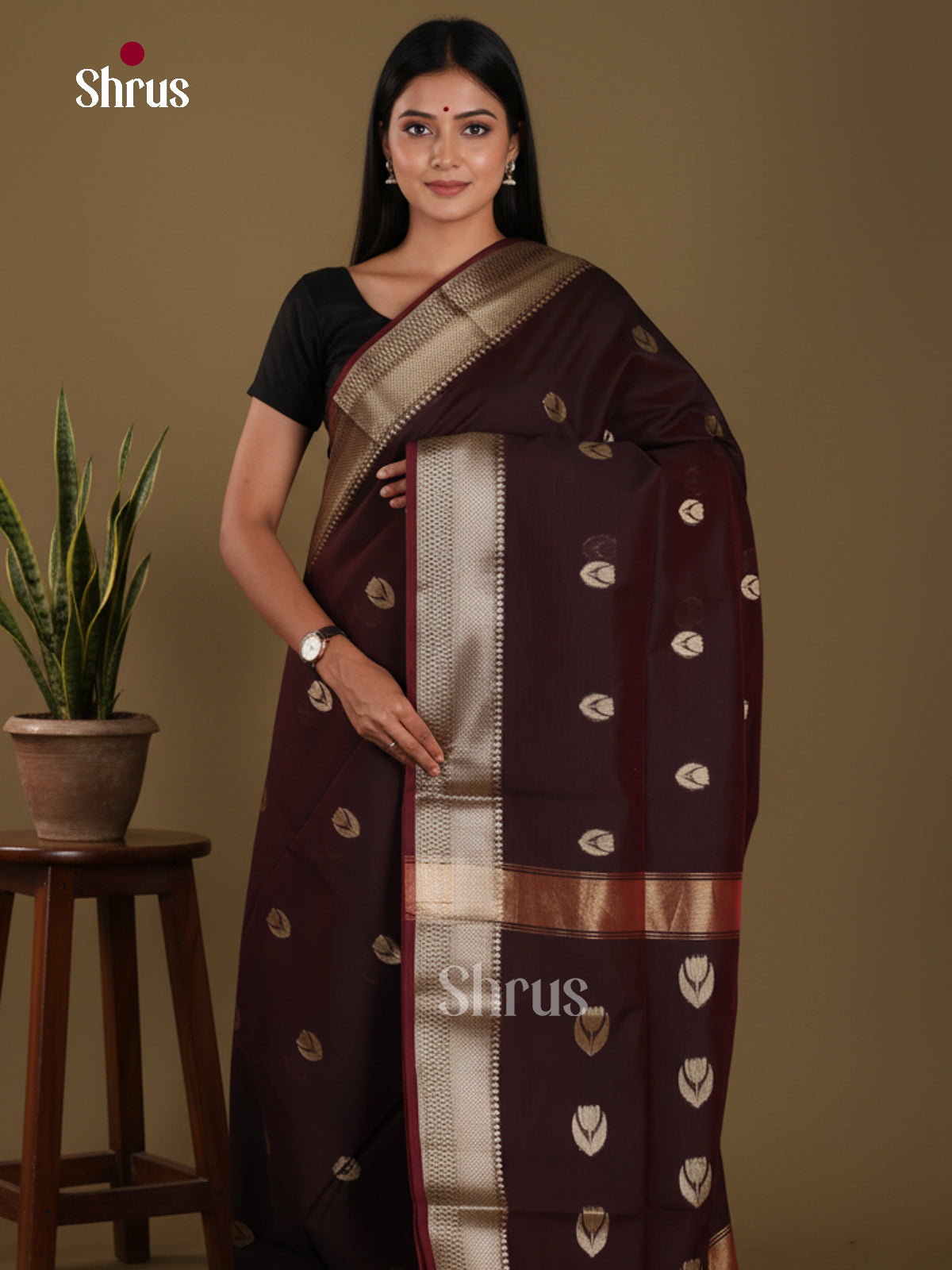 Dark Maroon - Art Maheshwari Saree