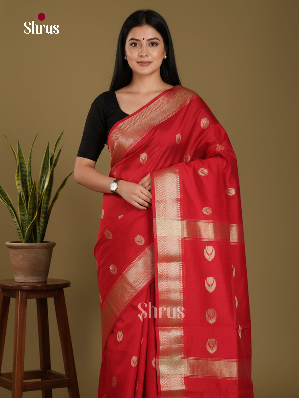 Red - Art Maheshwari Saree