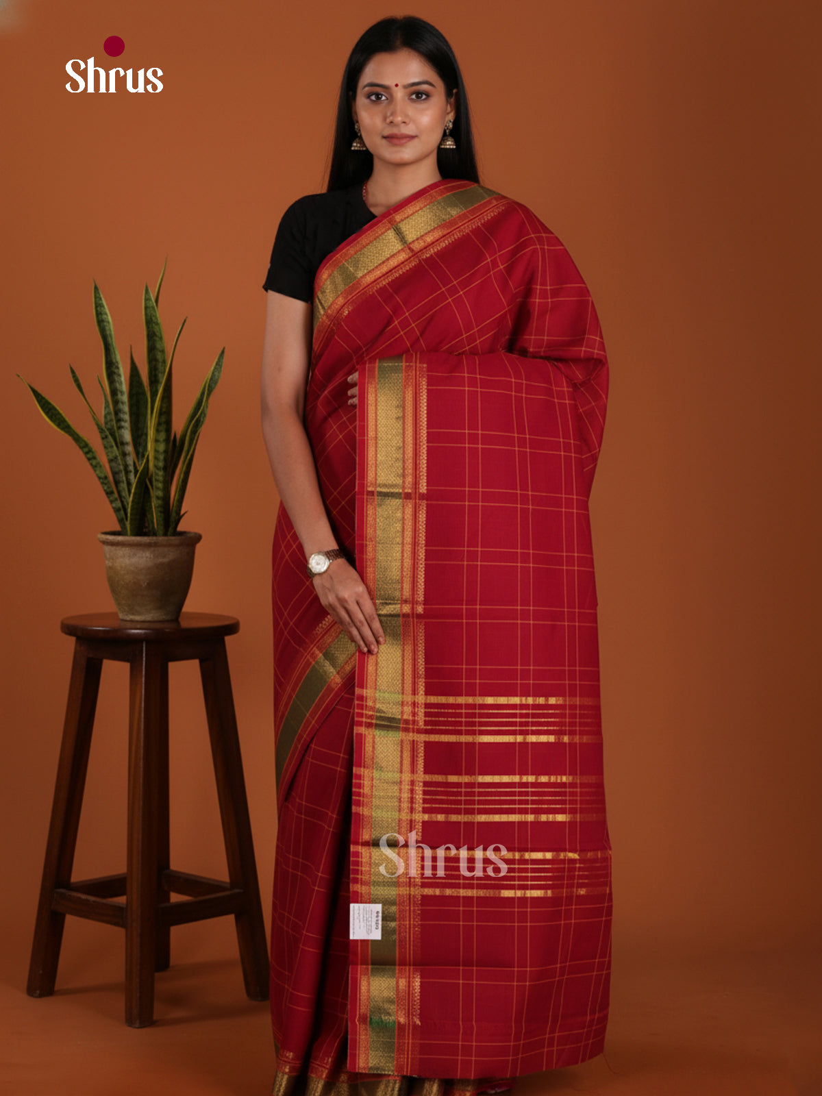 DKS28163 - Chettinad Mix Cotton-Without Blouse Saree