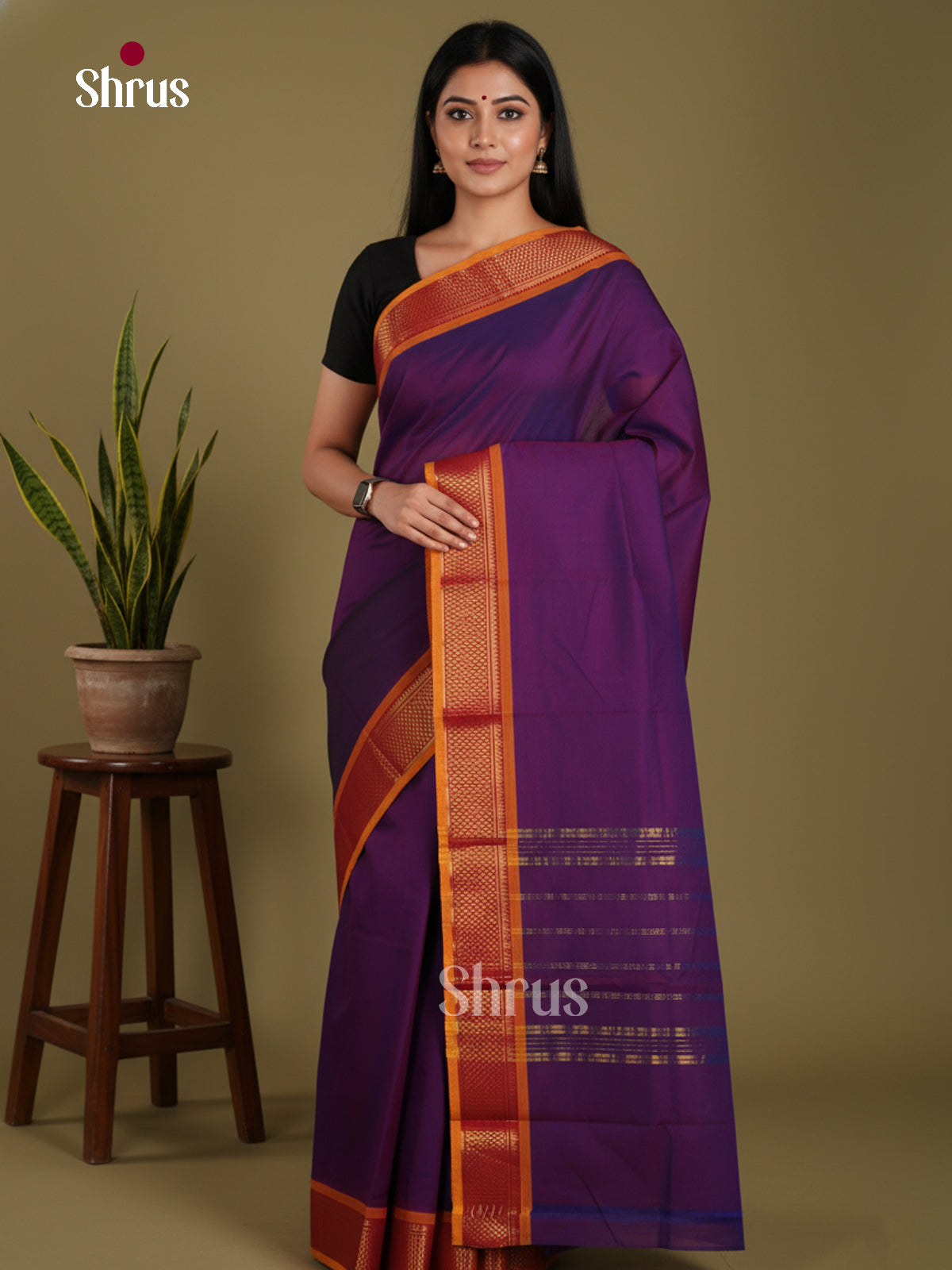DKS28170 - Chettinad Mix Cotton-Without Blouse Saree