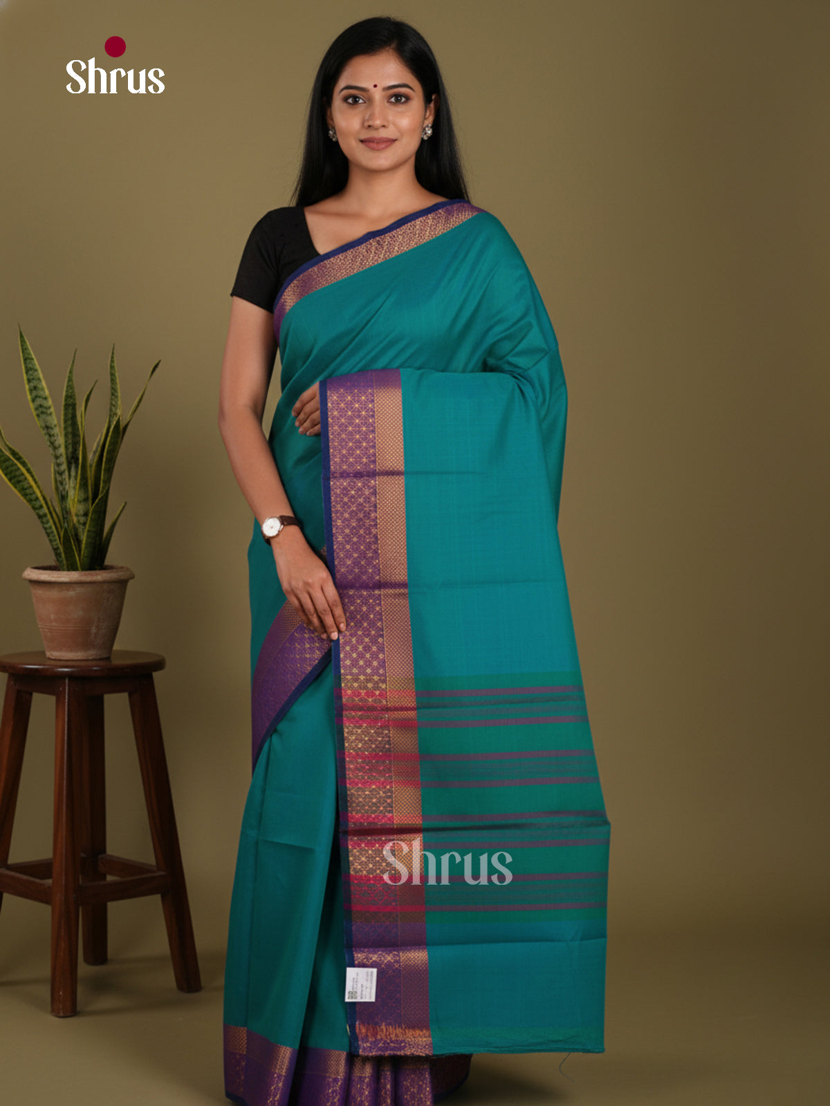 DKS28171 - Chettinad Mix Cotton-Without Blouse Saree