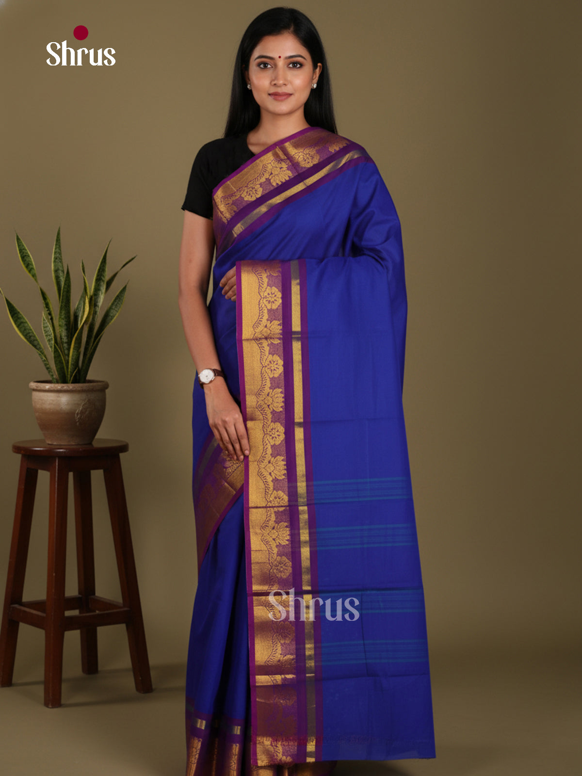 DKS28173 - Chettinad Mix Cotton-Without Blouse Saree